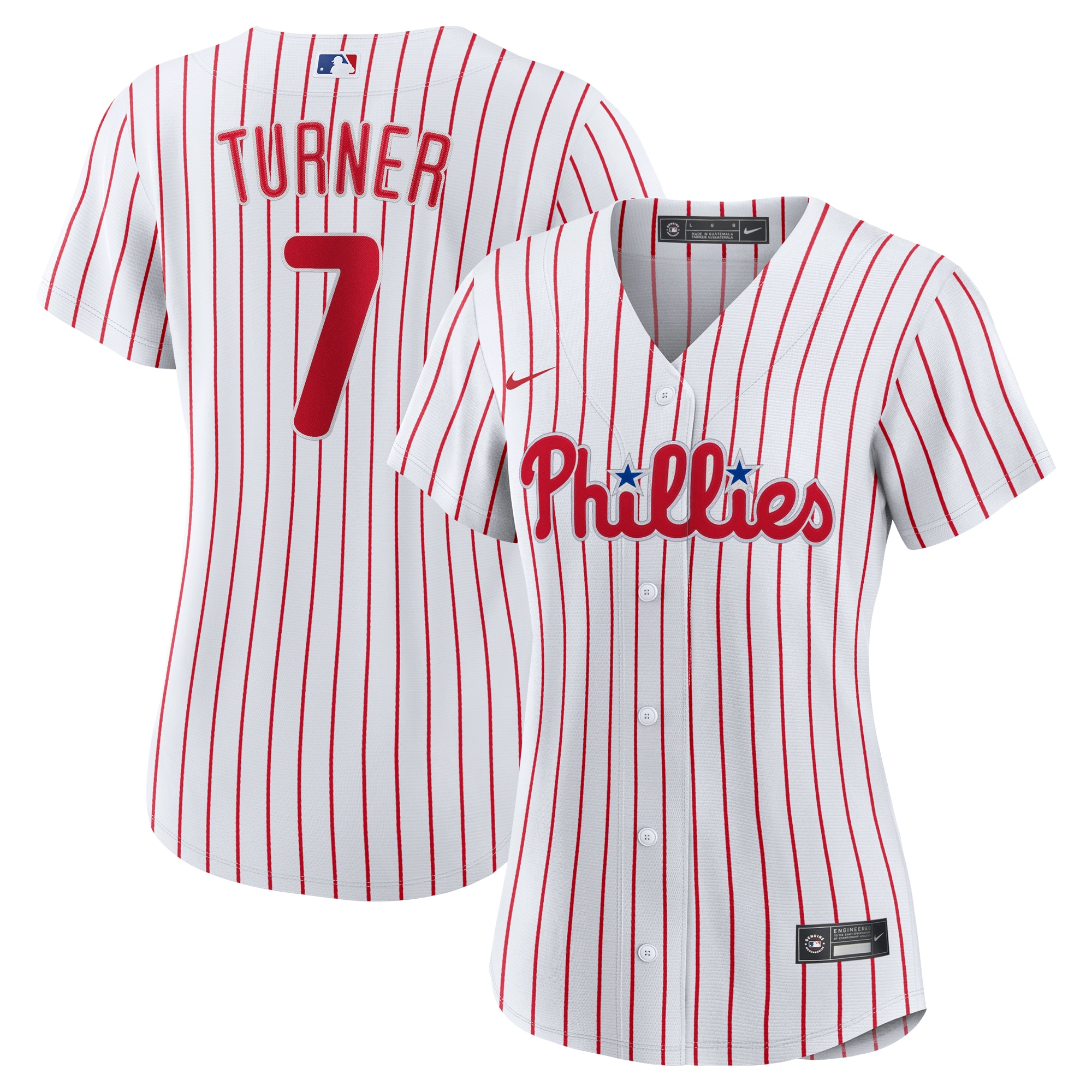 Trea Turner Philadelphia Phillies Women's Home Player Jersey - White