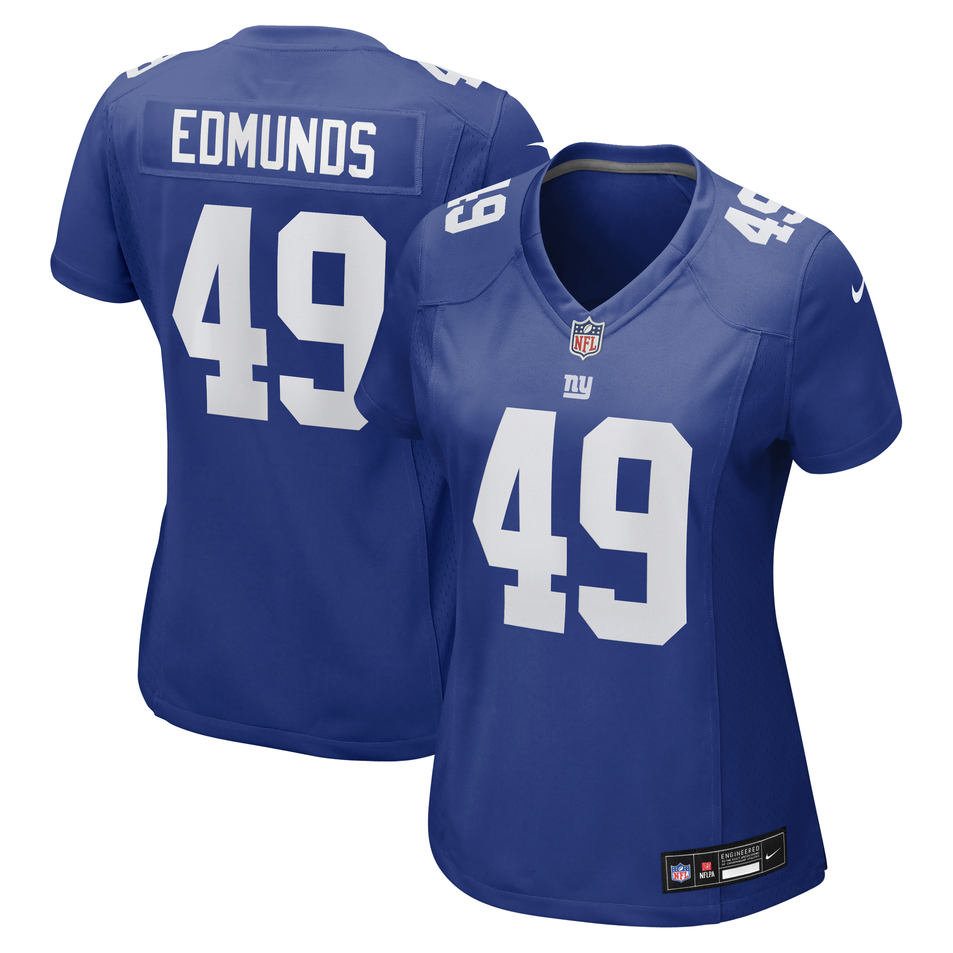 Tremaine Edmunds New York Giants Women's Team Game Jersey - Royal