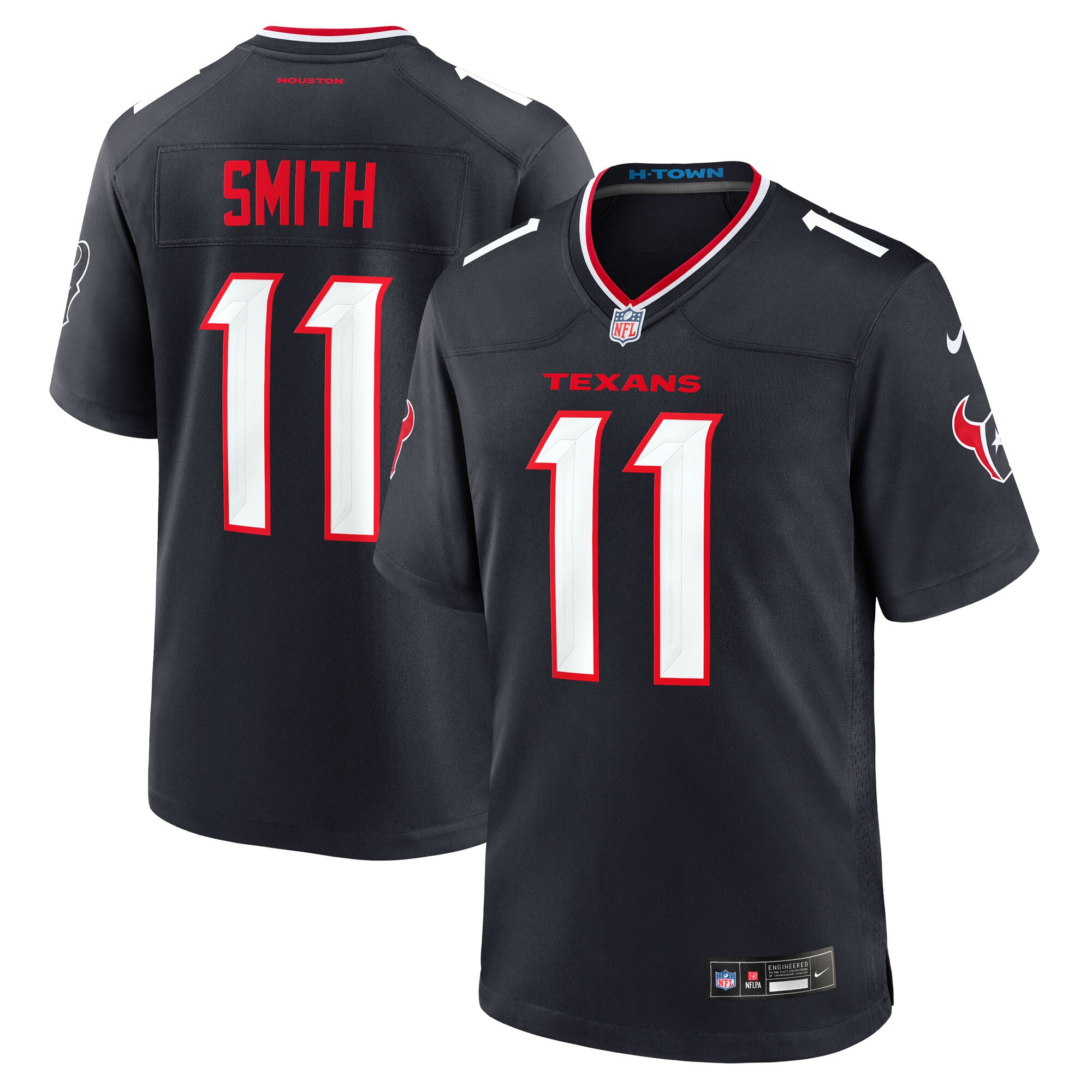 Tremon Smith Houston Texans Team Game Jersey - Navy