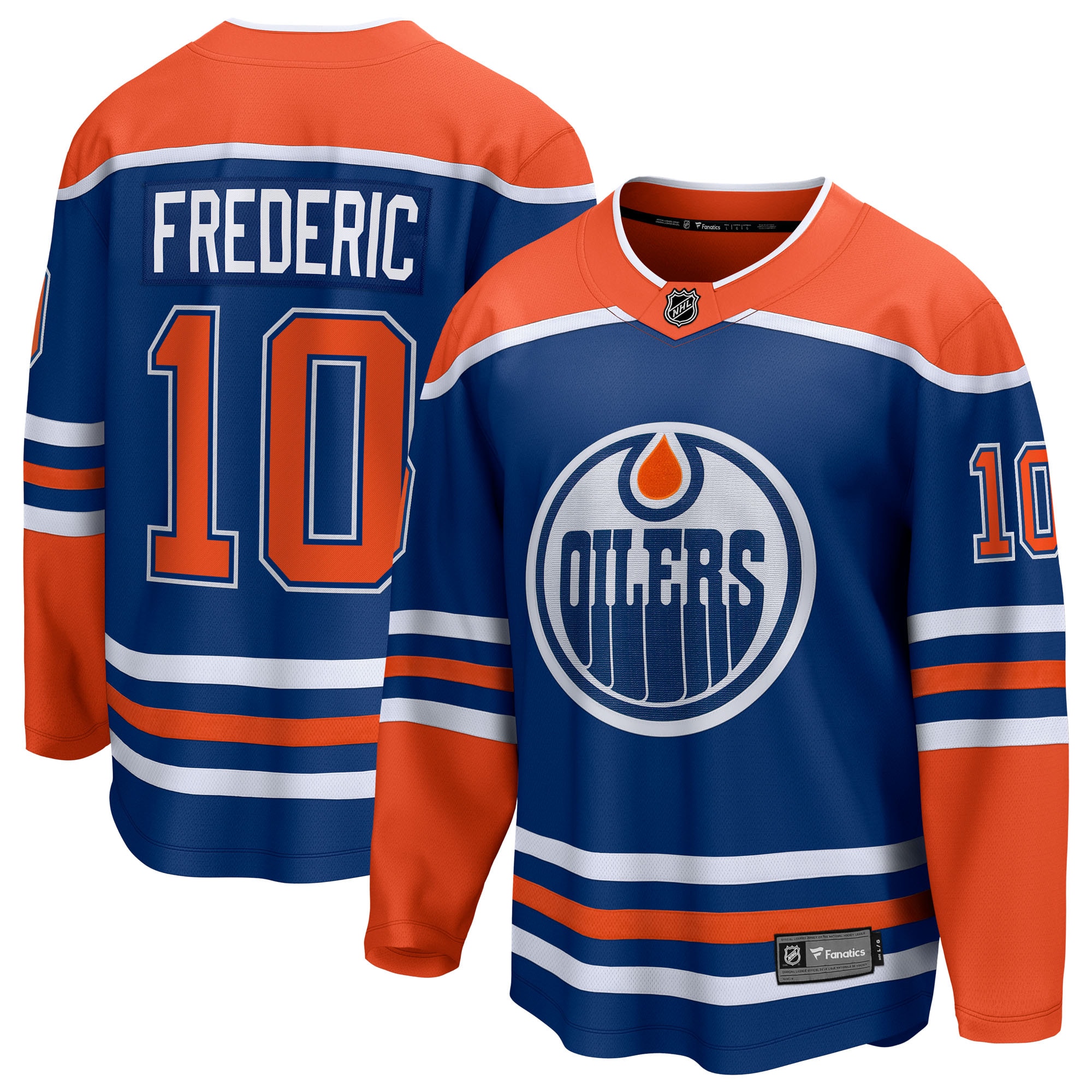 Trent Frederic Edmonton Oilers Fanatics Home Breakaway Jersey - Royal
