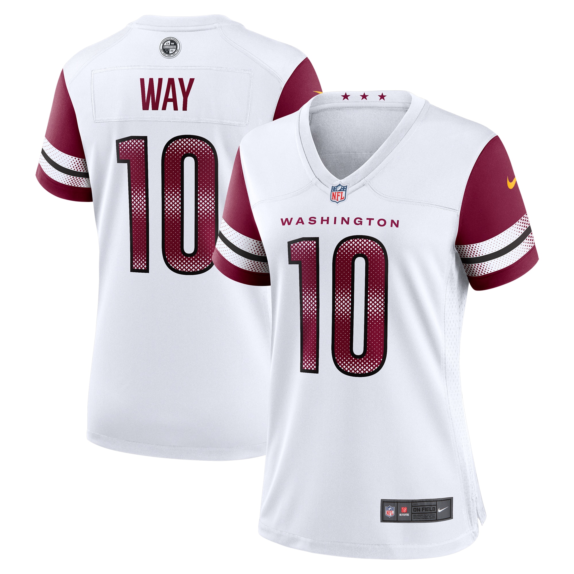 Tress Way Washington Commanders Women's Game Jersey - White