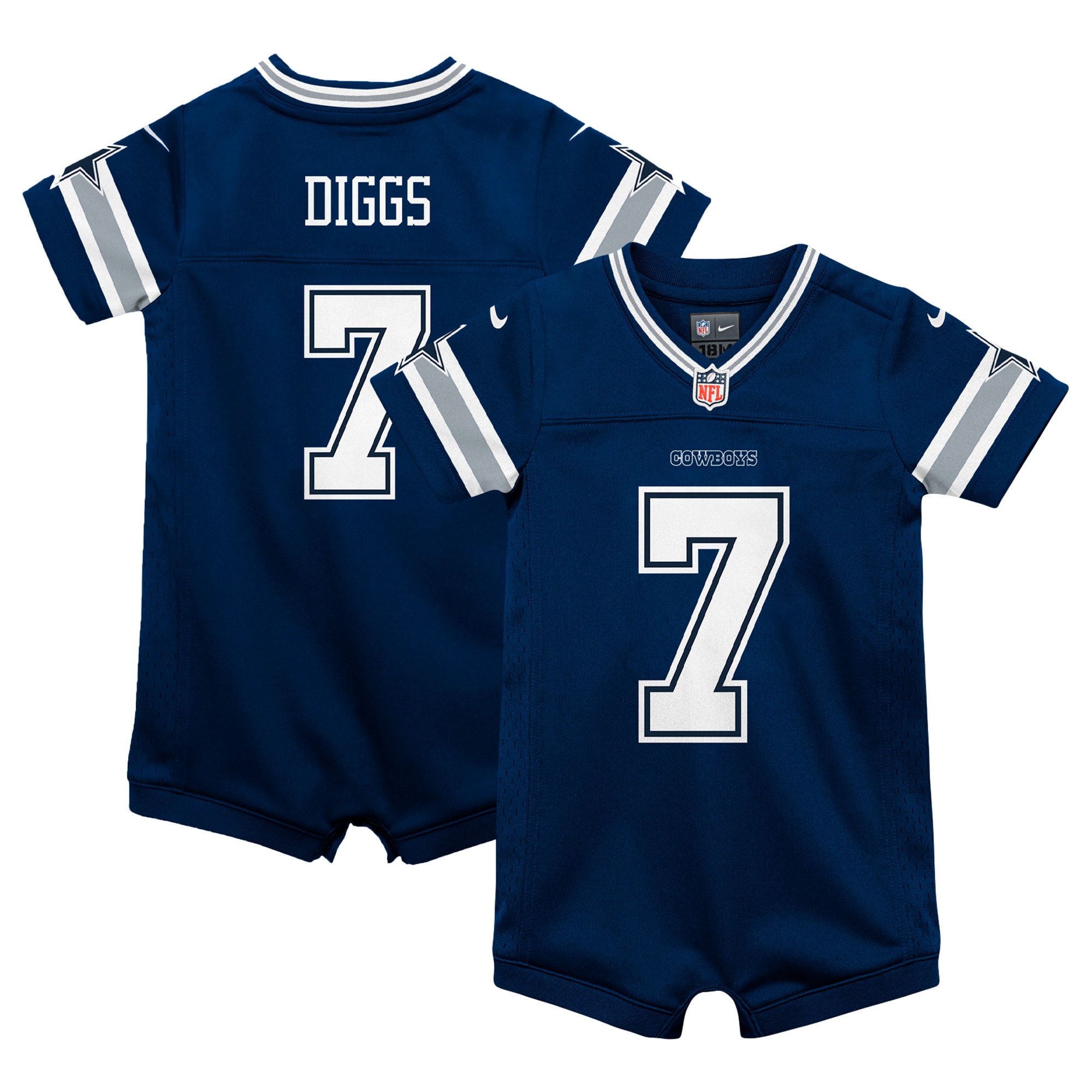 Trevon Diggs Dallas Cowboys Infant Game Romper Jersey - Navy