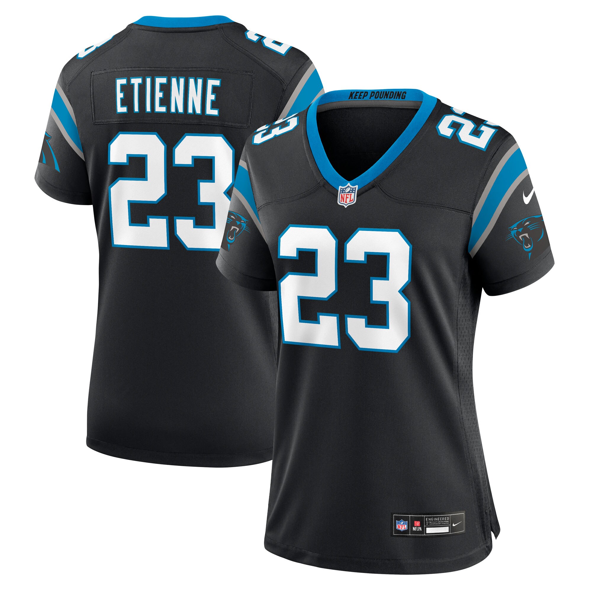 Trevor Etienne Carolina Panthers Women's Team Game Jersey - Black