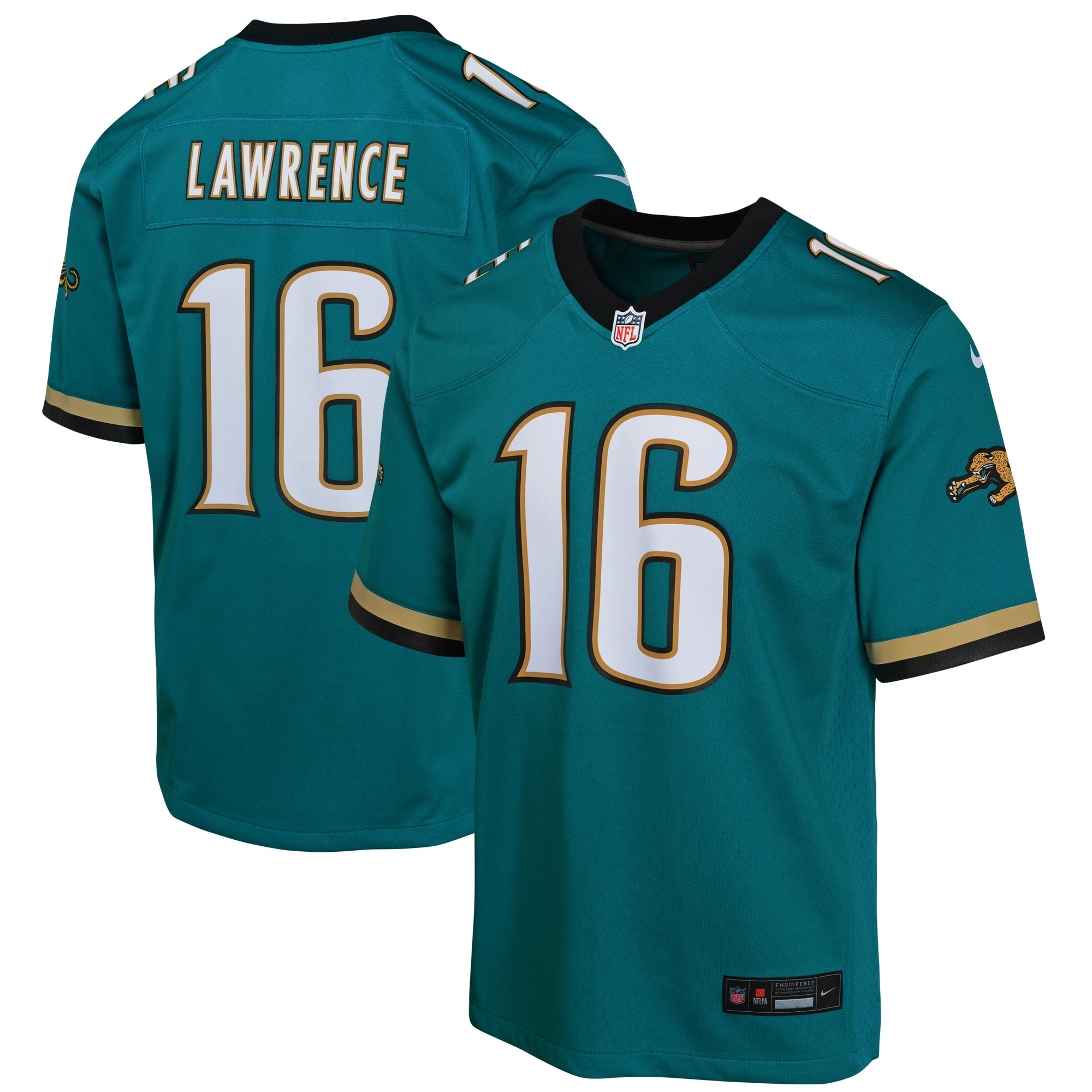 Trevor Lawrence Jacksonville Jaguars Youth Game Jersey - Teal