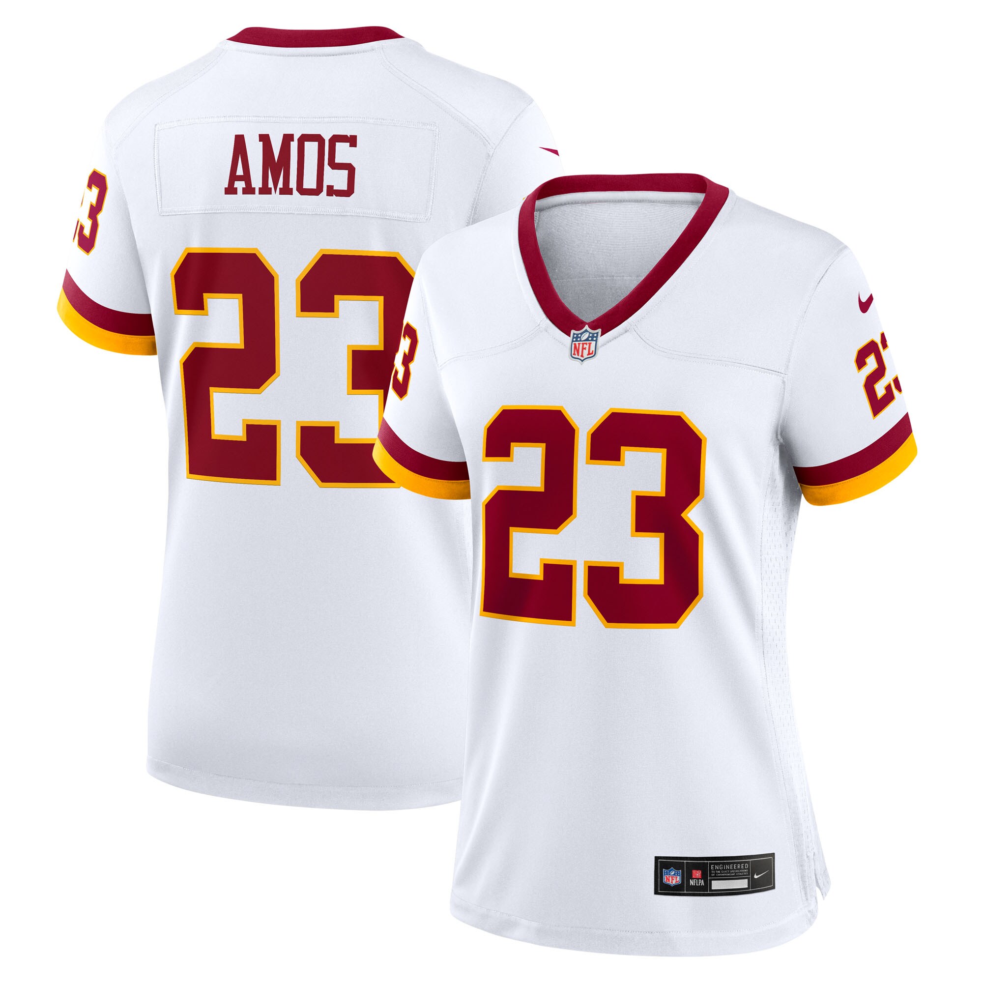 Trey Amos Washington Commanders Women's Game Super Bowl Era Jersey - White