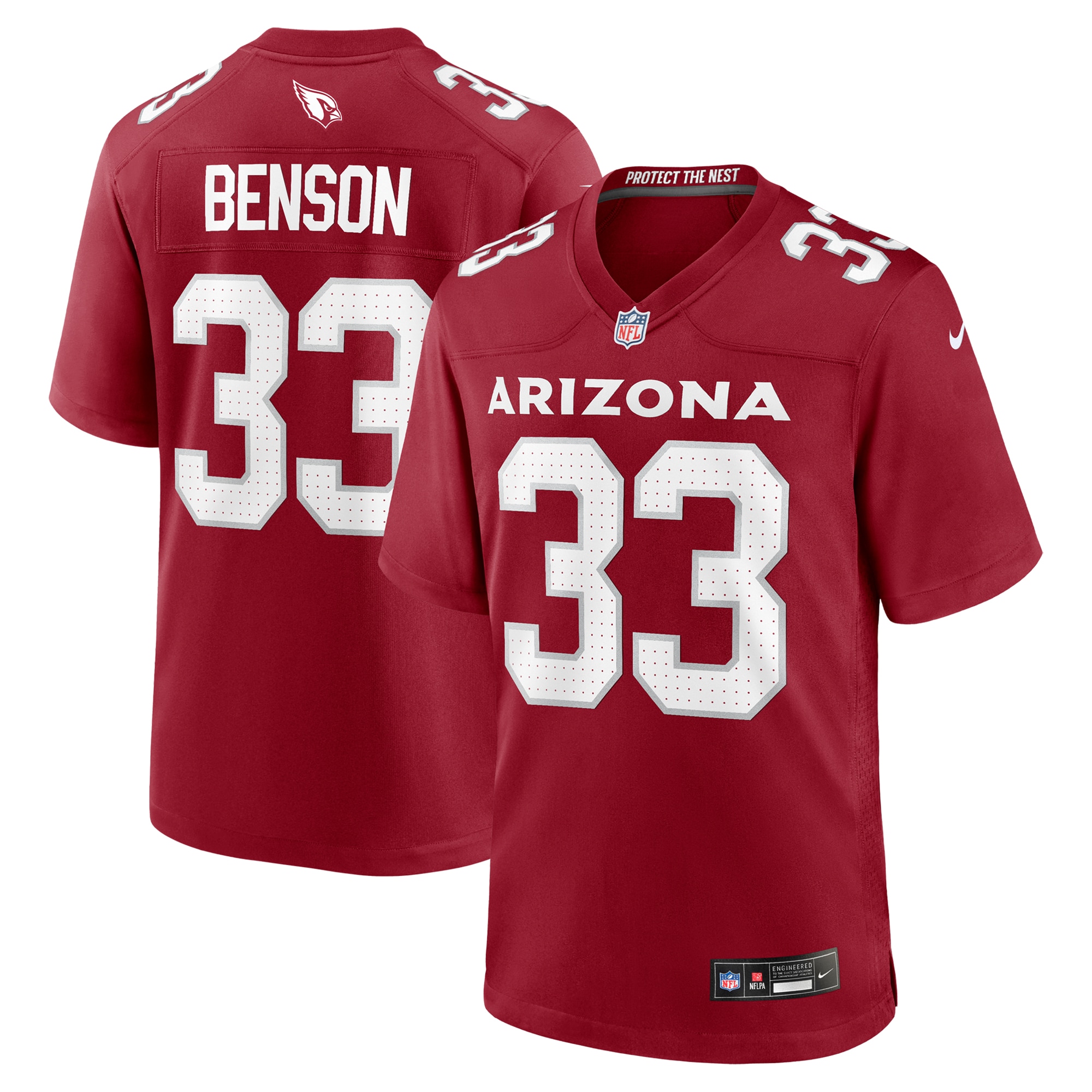 Trey Benson Arizona Cardinals Team Game Jersey - Cardinal