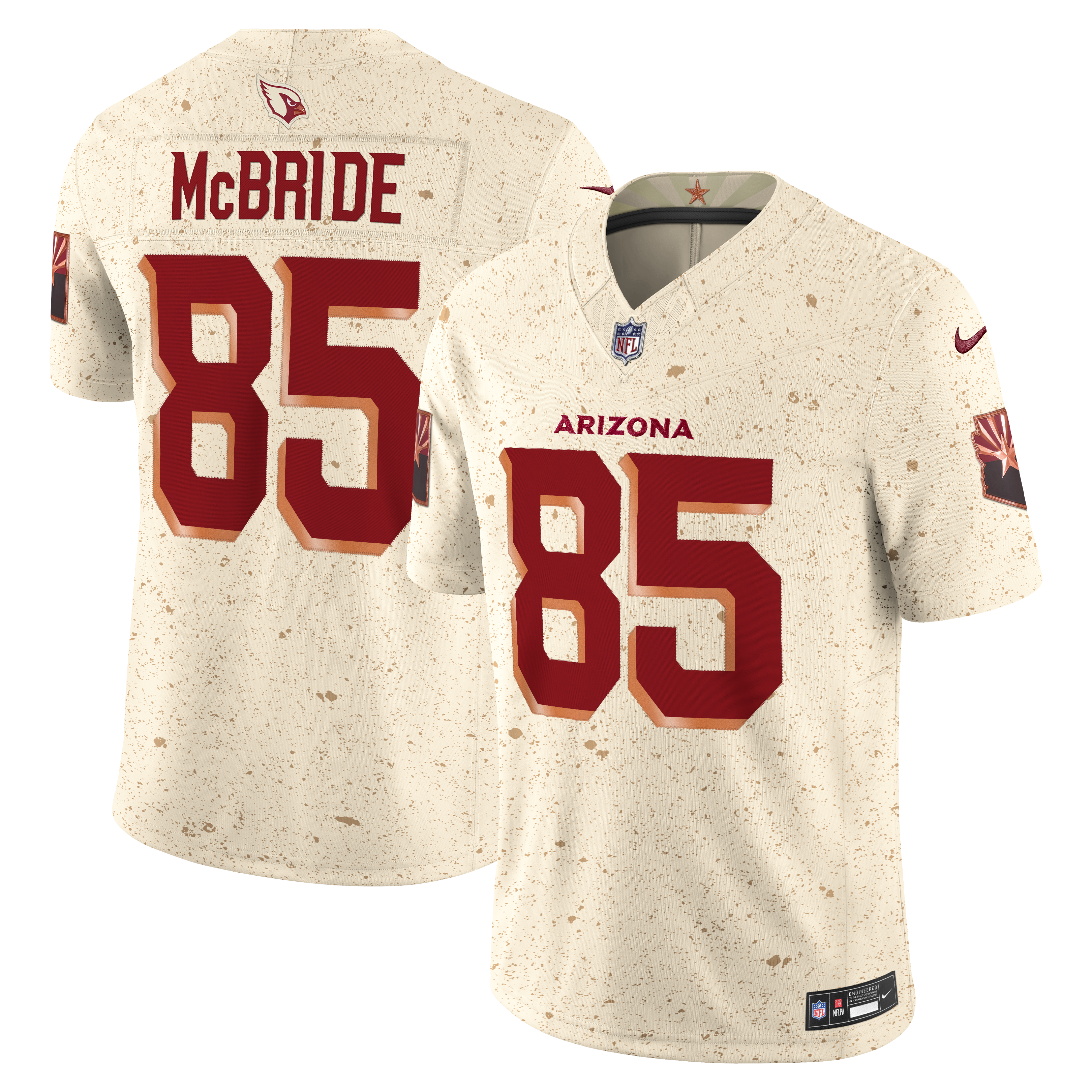 Trey McBride Arizona Cardinals 2025 Rivalries Collection Limited Jersey - Natural