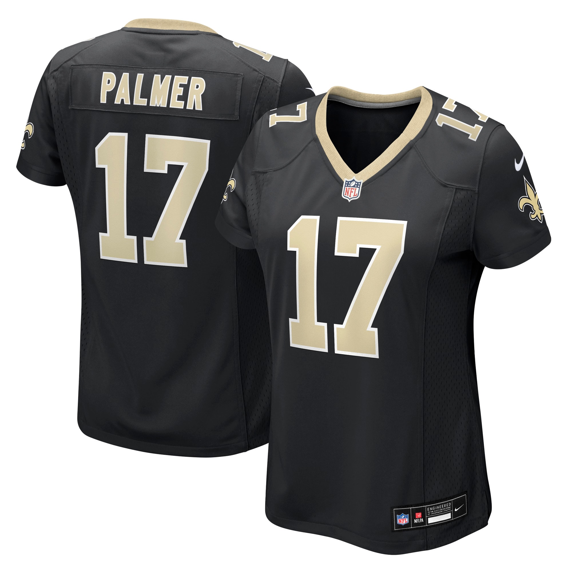 Trey Palmer New Orleans Saints Women's Team Game Jersey - Black