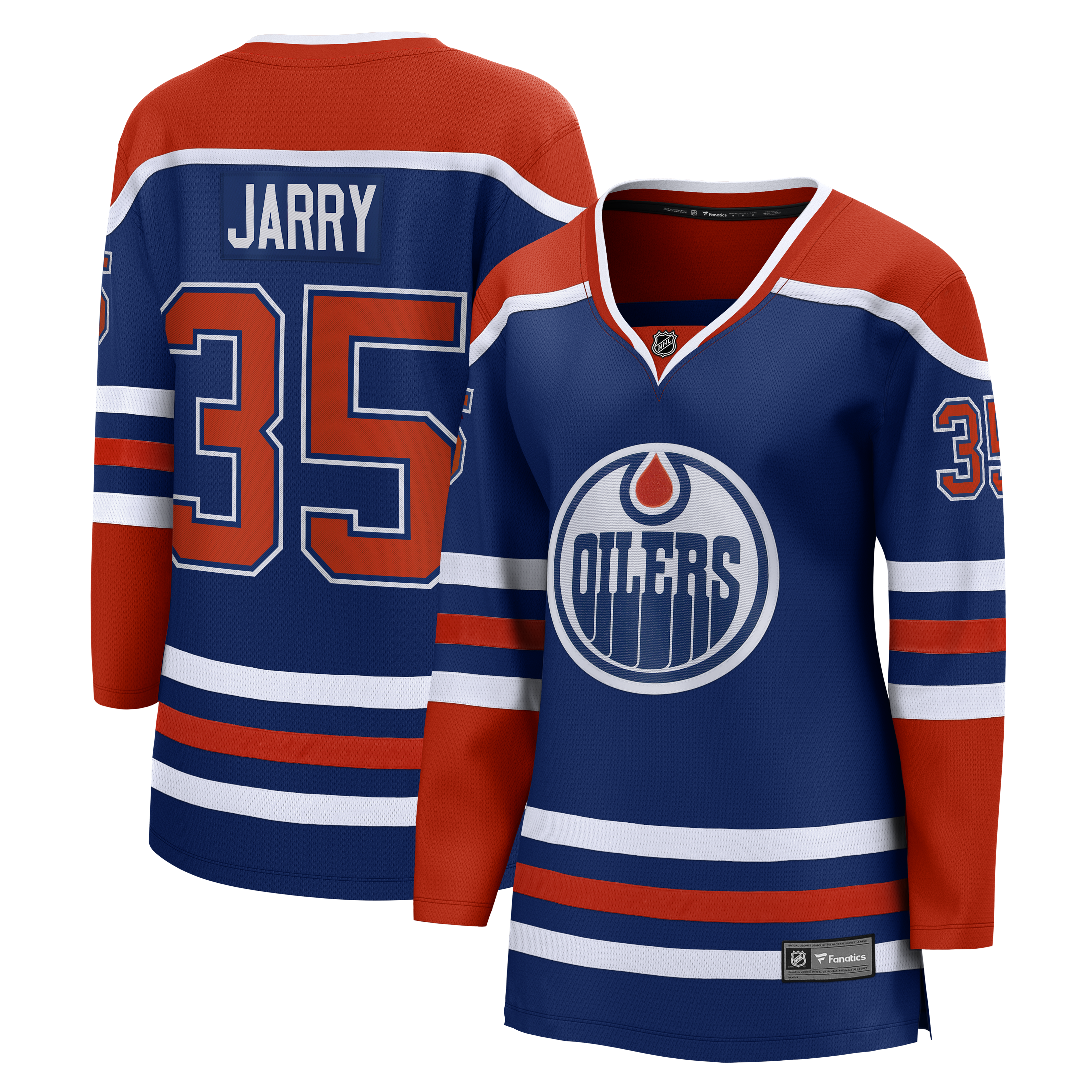 Tristan Jarry Edmonton Oilers Fanatics Women's Home Breakaway Player Jersey - Royal