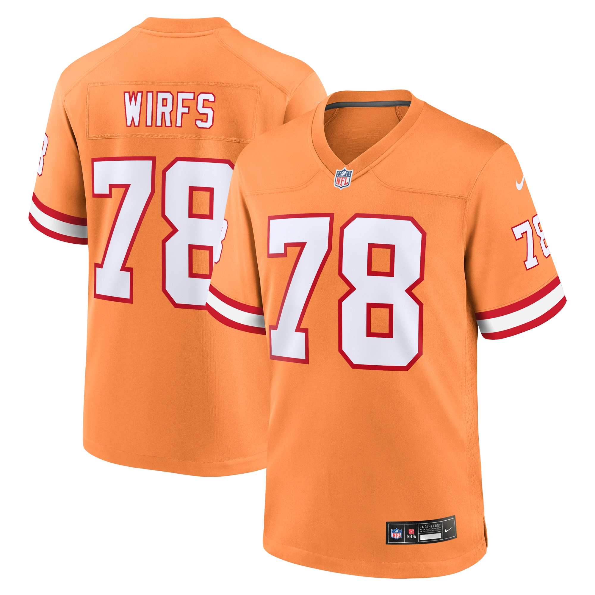 Tristan Wirfs Tampa Bay Buccaneers Alternate Game Jersey