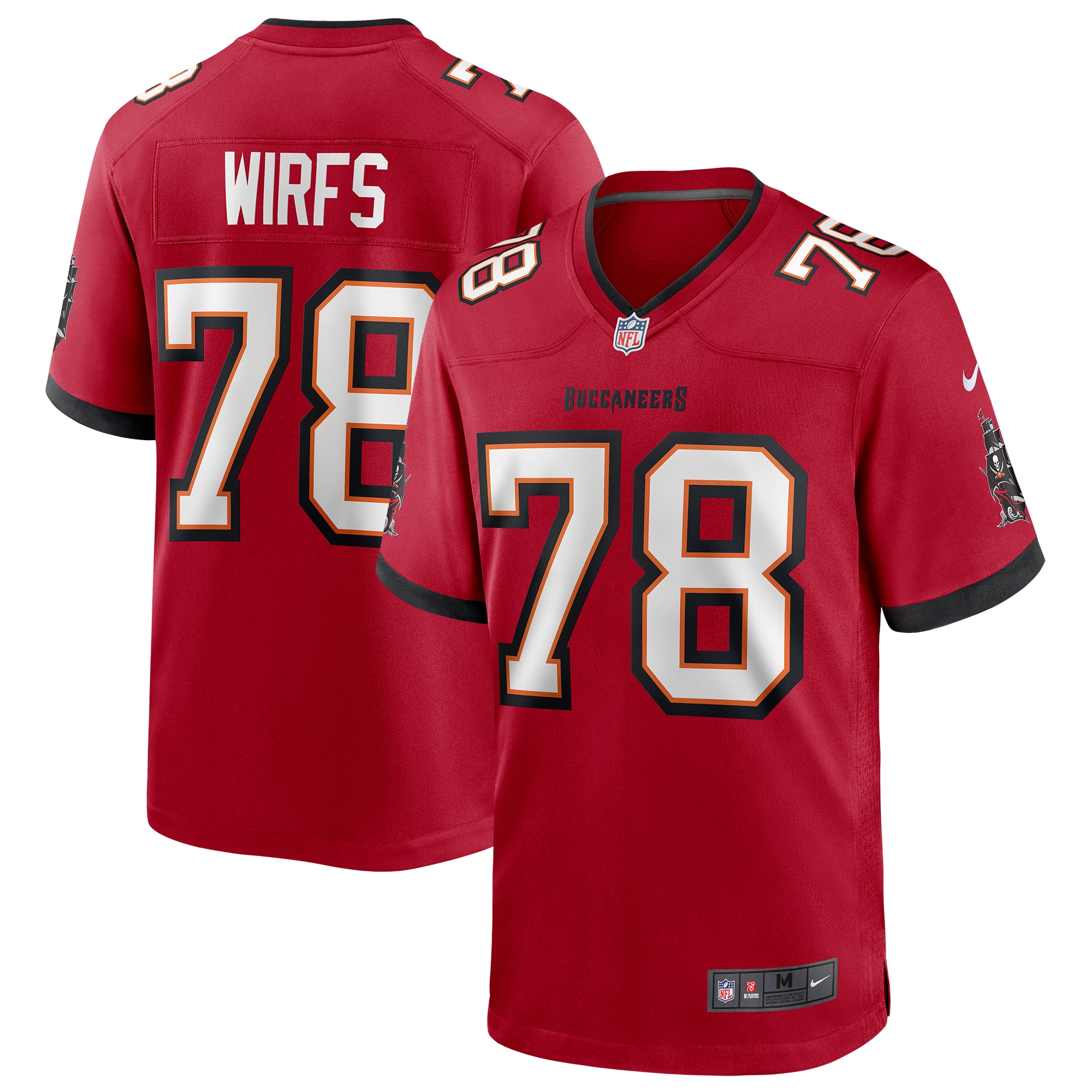 Tristan Wirfs Tampa Bay Buccaneers Player Game Jersey