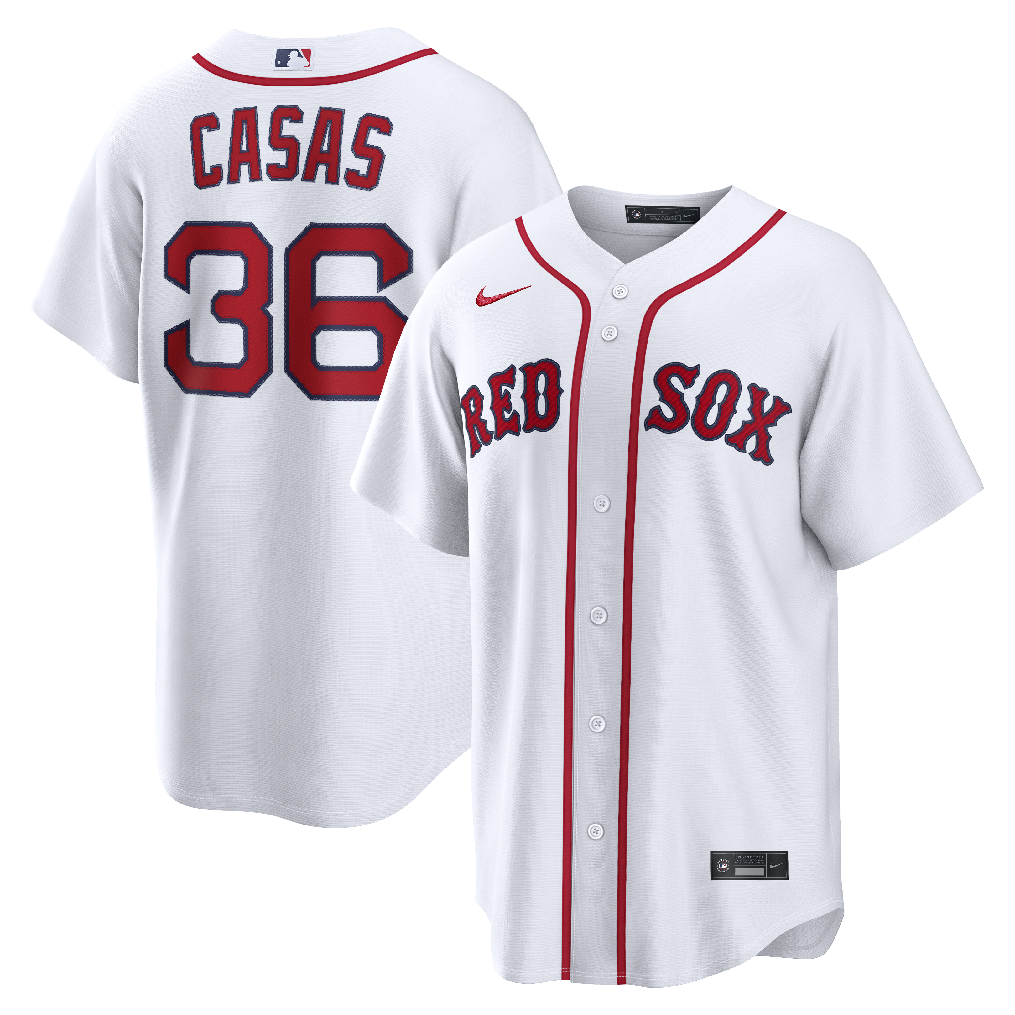 Triston Casas Boston Red Sox Home Jersey - White