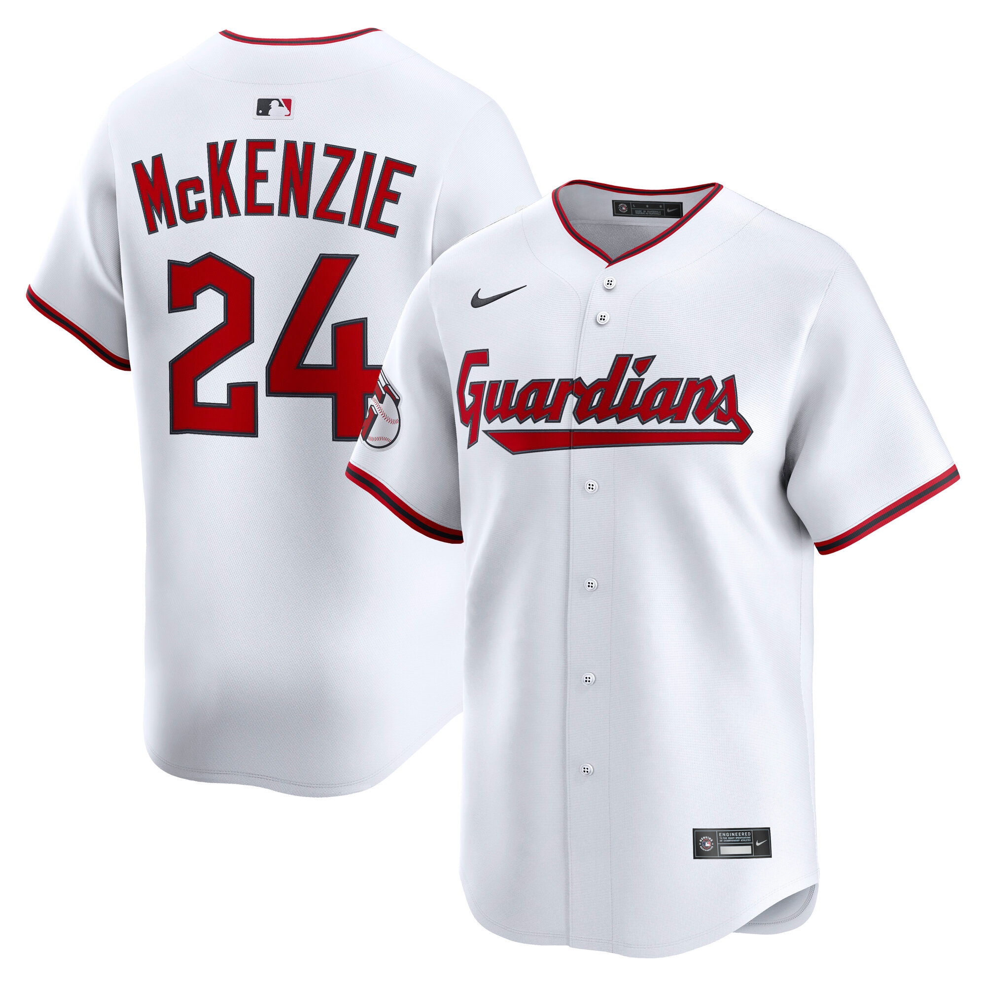 Triston McKenzie Cleveland Guardians Home Limited Player Jersey - White