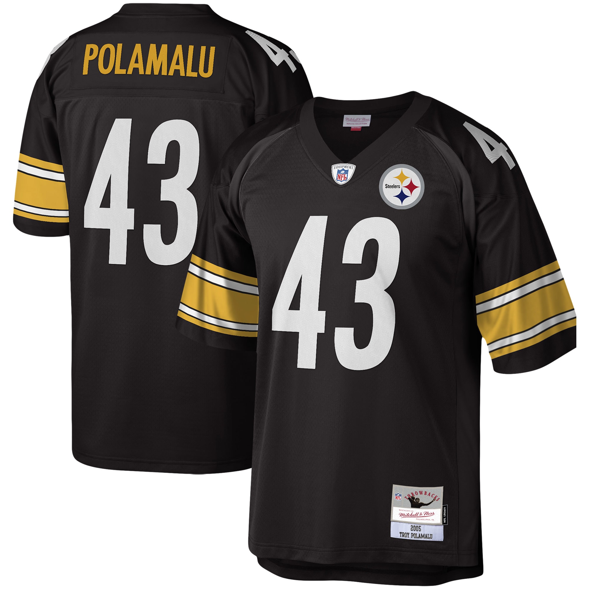Troy Polamalu Pittsburgh Steelers Legacy Jersey - Black