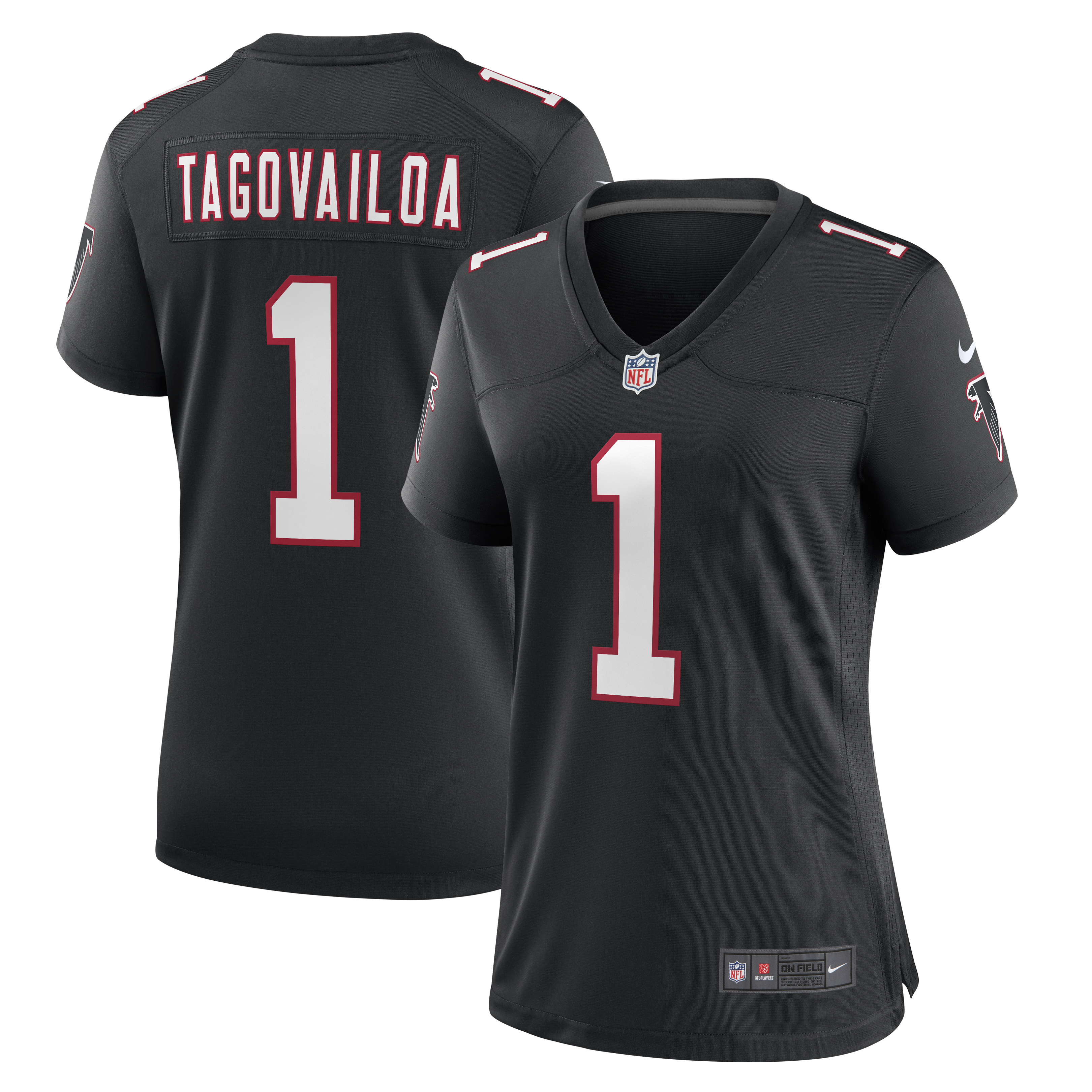 Tua Tagovailoa Atlanta Falcons Women's Alternate Game Jersey - Black