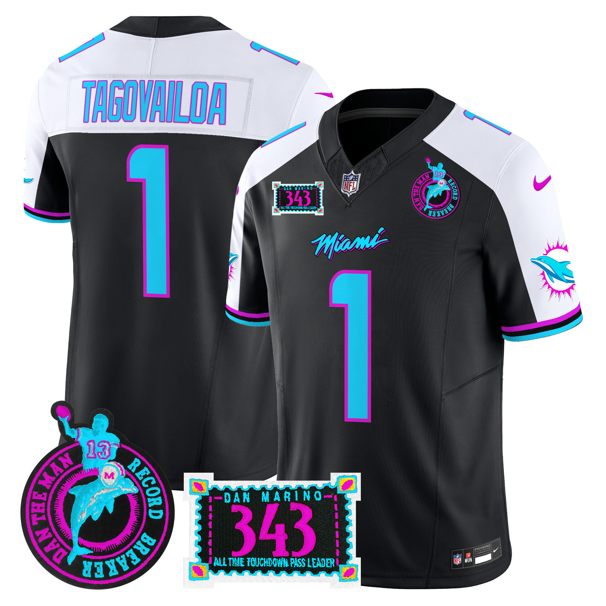 Tua Tagovailoa Black Jersey - Nike Tua Tagovailoa Dolphins Jersey