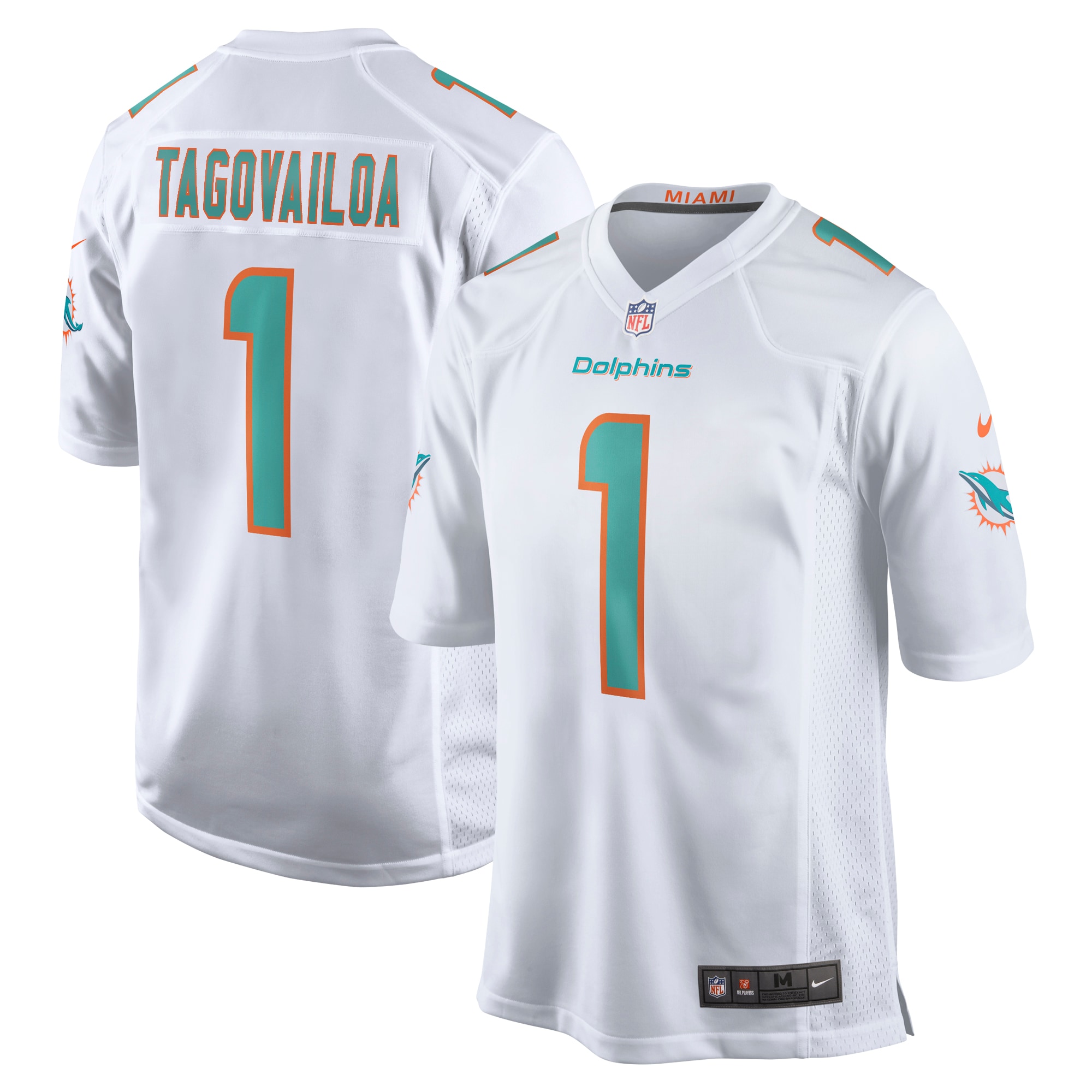Tua Tagovailoa Miami Dolphins Game Jersey - White