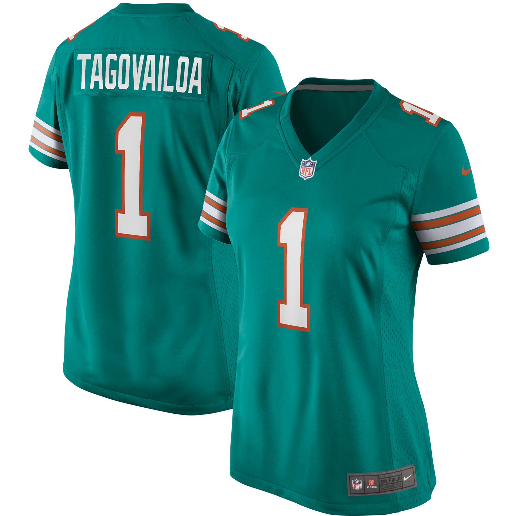Tua Tagovailoa Miami Dolphins Women's Alternate Game Jersey - Aqua