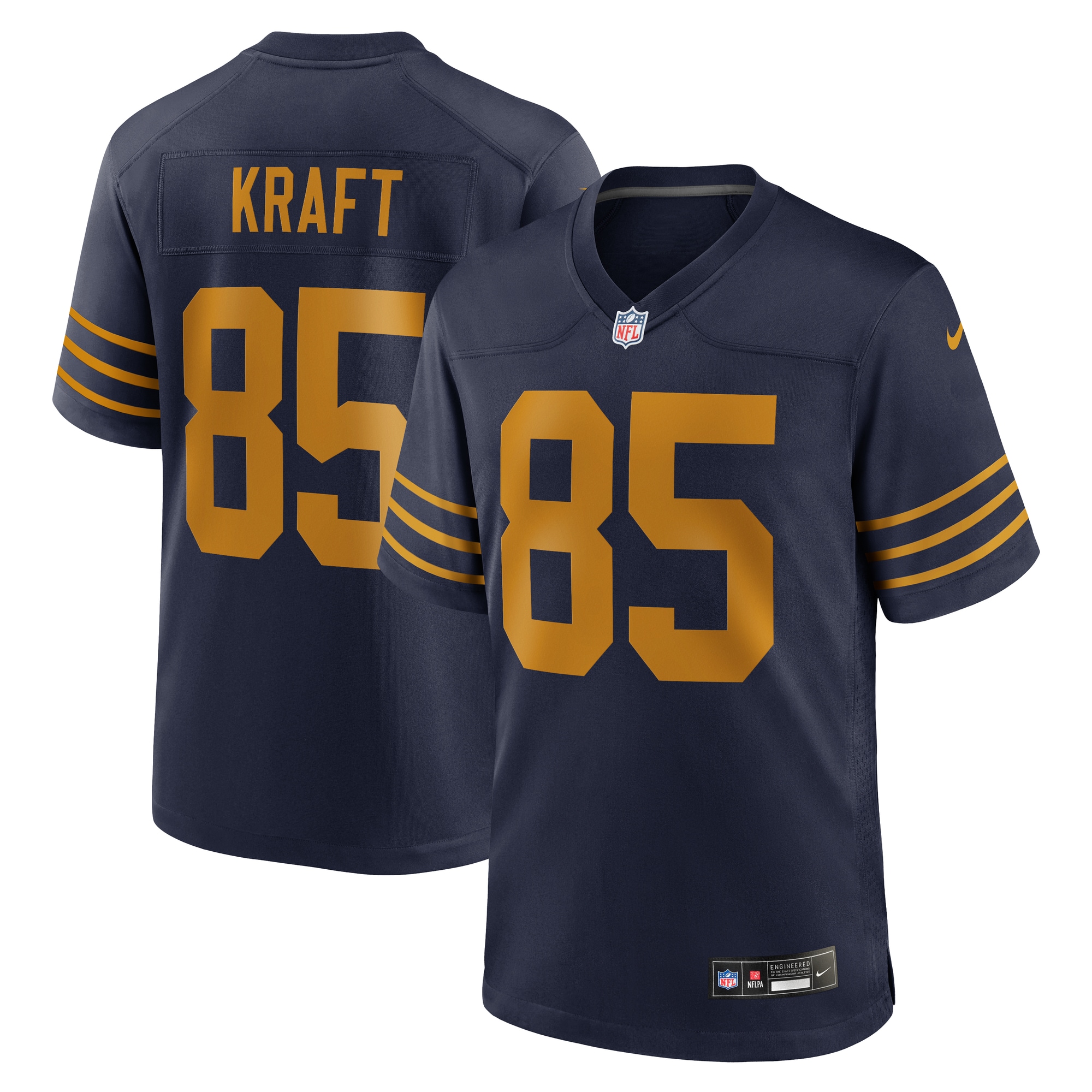 Tucker Kraft Green Bay Packers Alternate Game Jersey - Navy