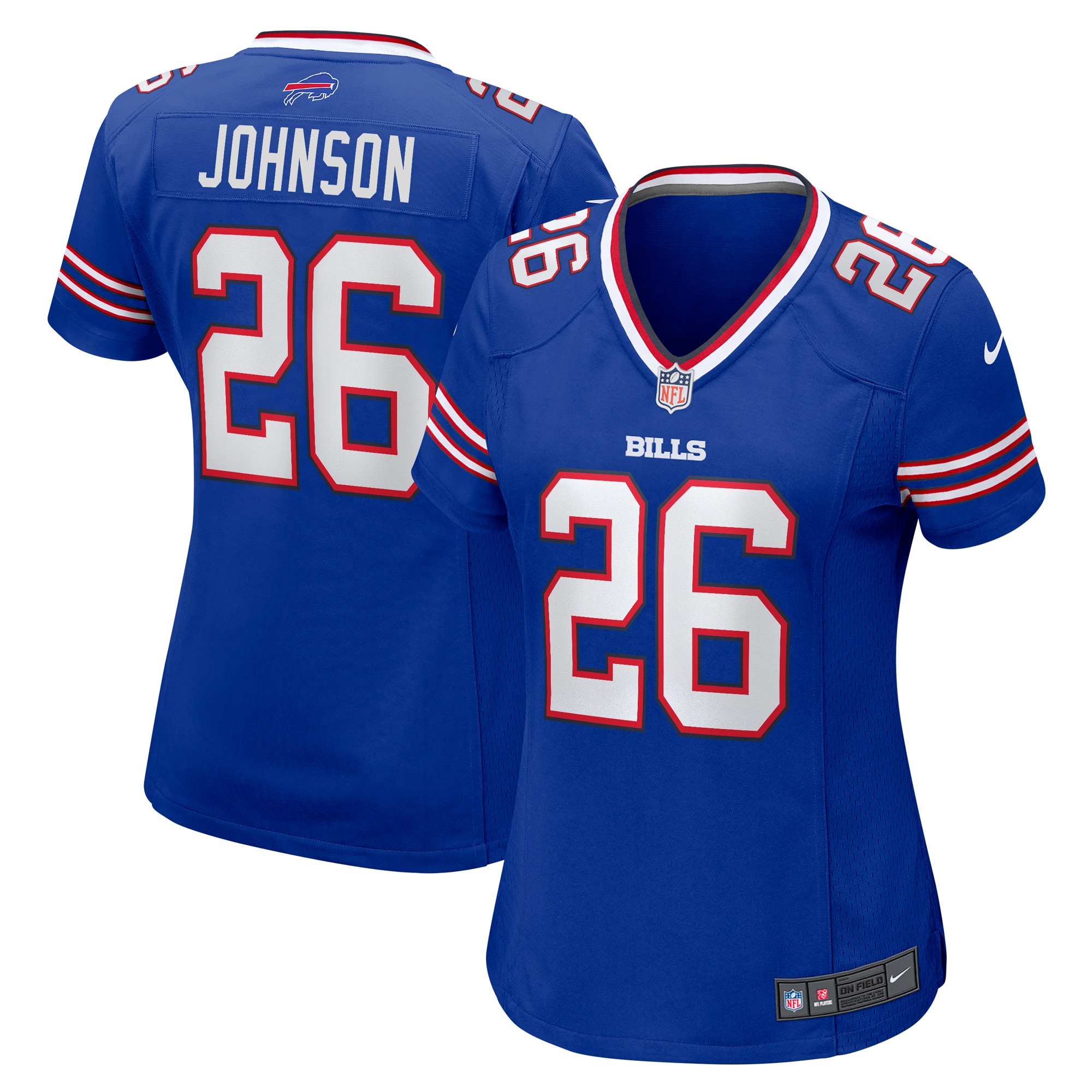 Ty Johnson Buffalo Bills Women's Team Game Jersey - Royal