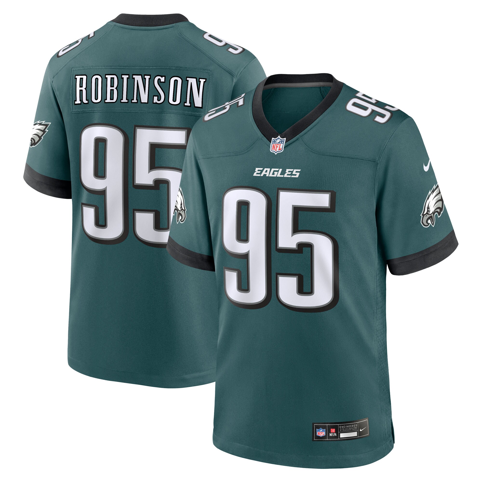 Ty Robinson Philadelphia Eagles Team Game Jersey - Midnight Green