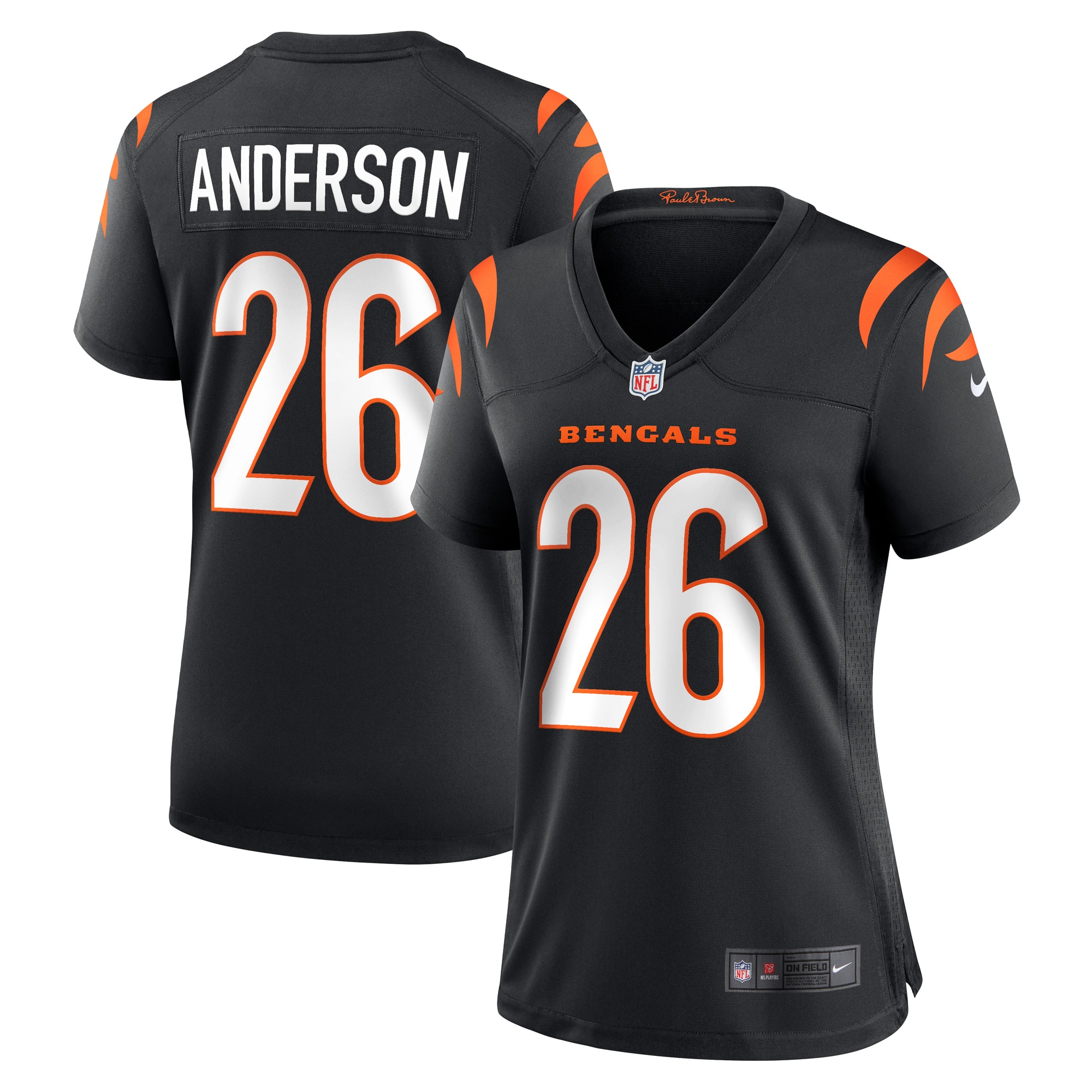 Tycen Anderson Cincinnati Bengals Women's Game Player Jersey - Black