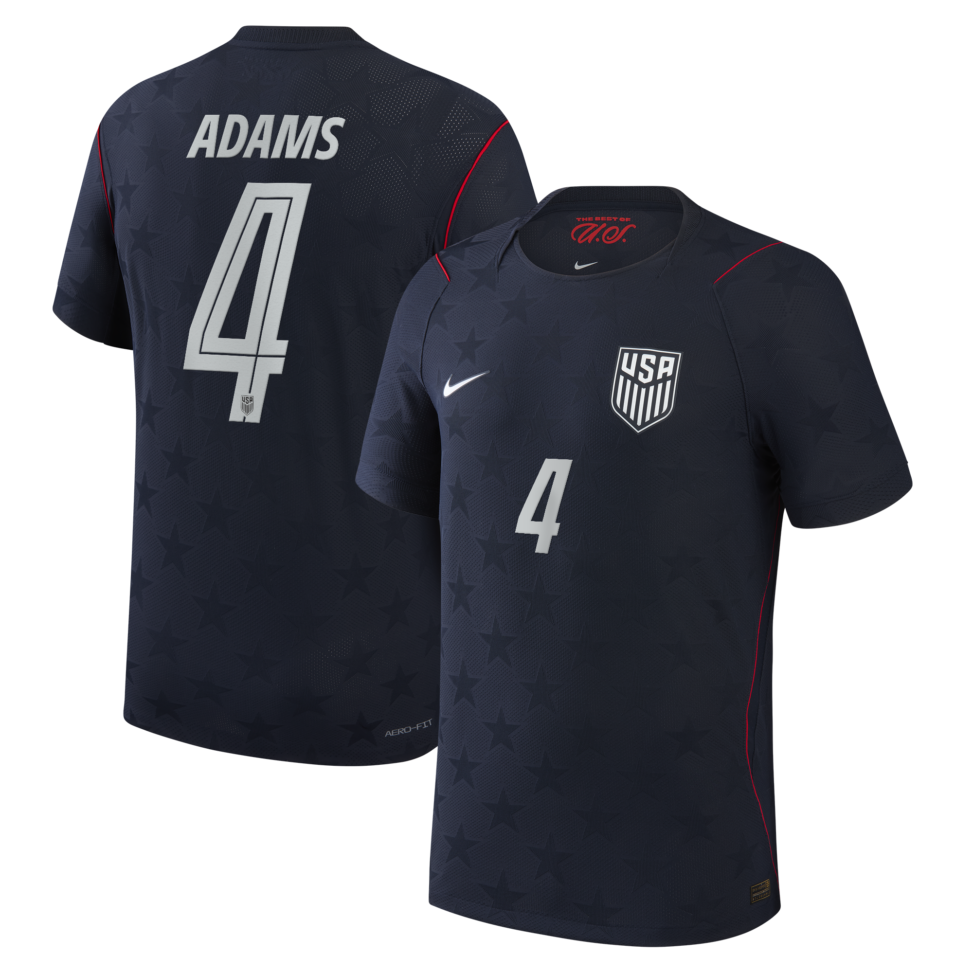 Tyler Adams USMNT 2026 Away Match Jersey - Blue