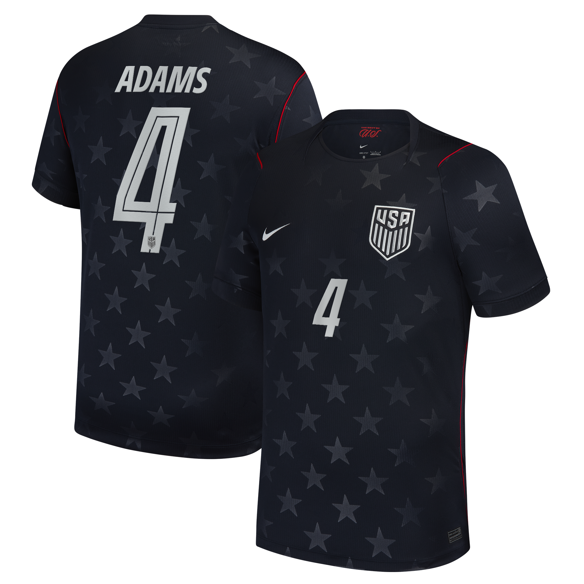 Tyler Adams USMNT 2026 Away Stadium Jersey - Blue