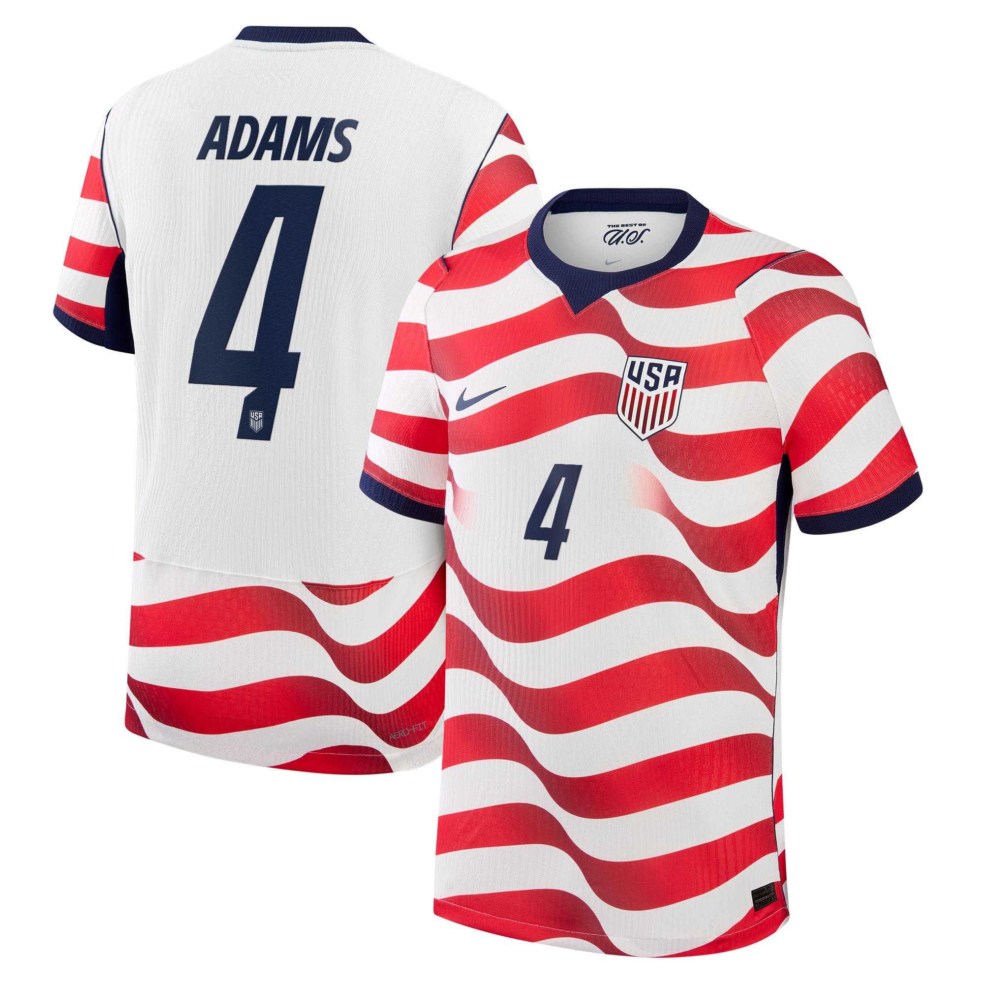 Tyler Adams USMNT 2026 Home Match Jersey - White