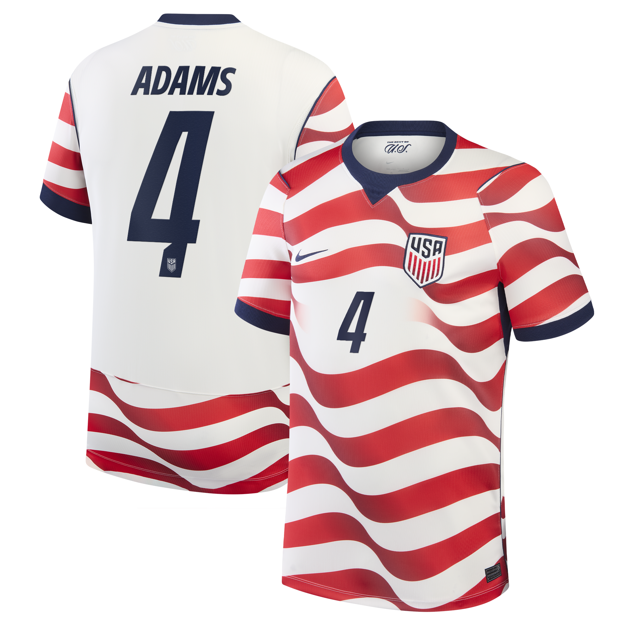 Tyler Adams USMNT 2026 Home Stadium Jersey - White