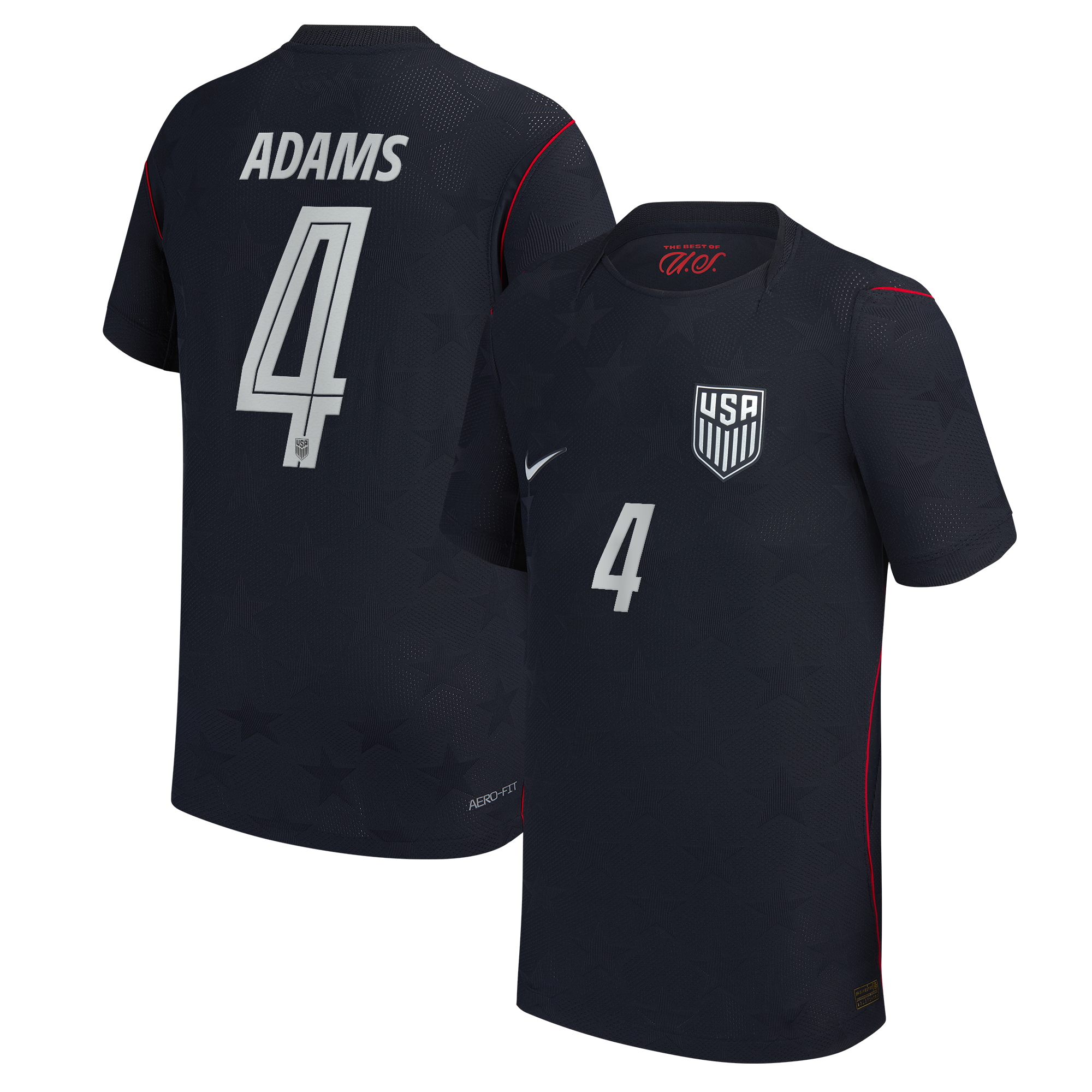 Tyler Adams USMNT Youth 2026 Away Match Jersey - Blue