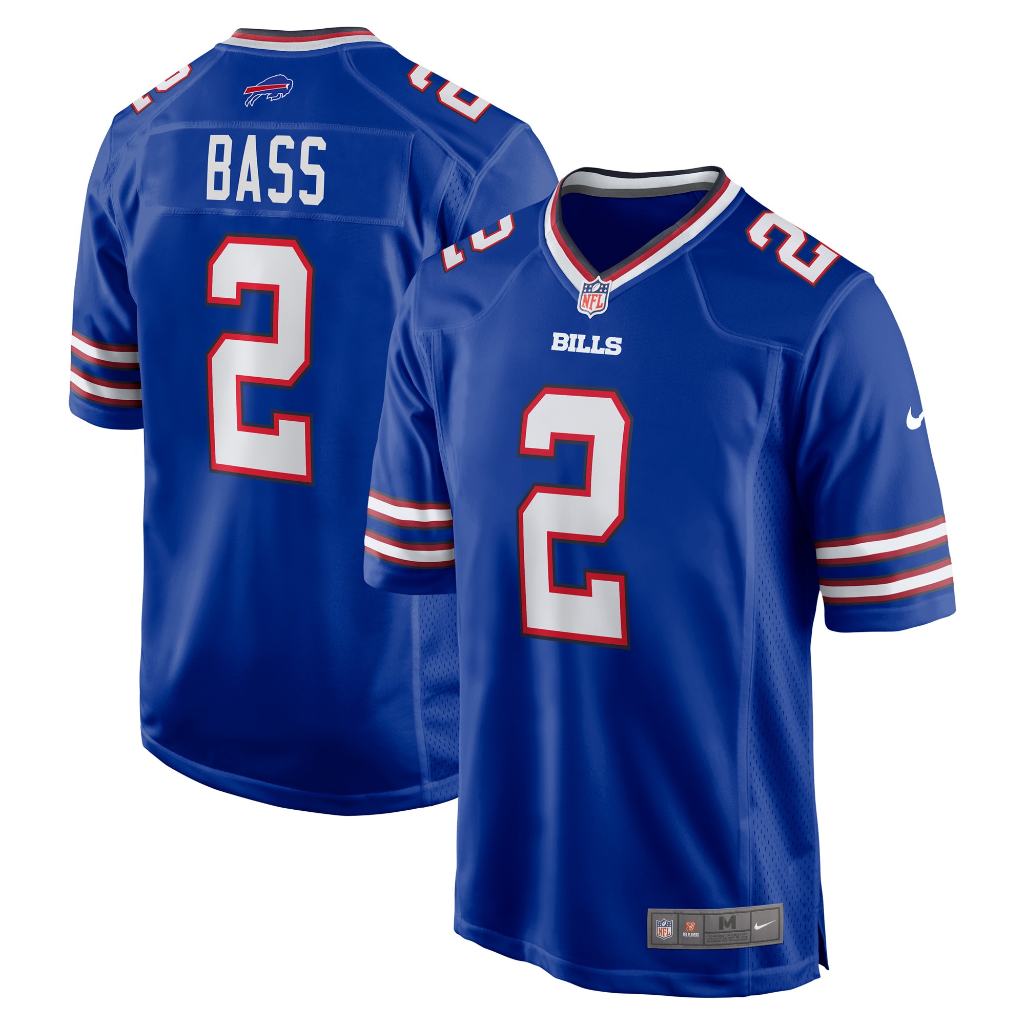 Tyler Bass Buffalo Bills Game Player Jersey - Royal