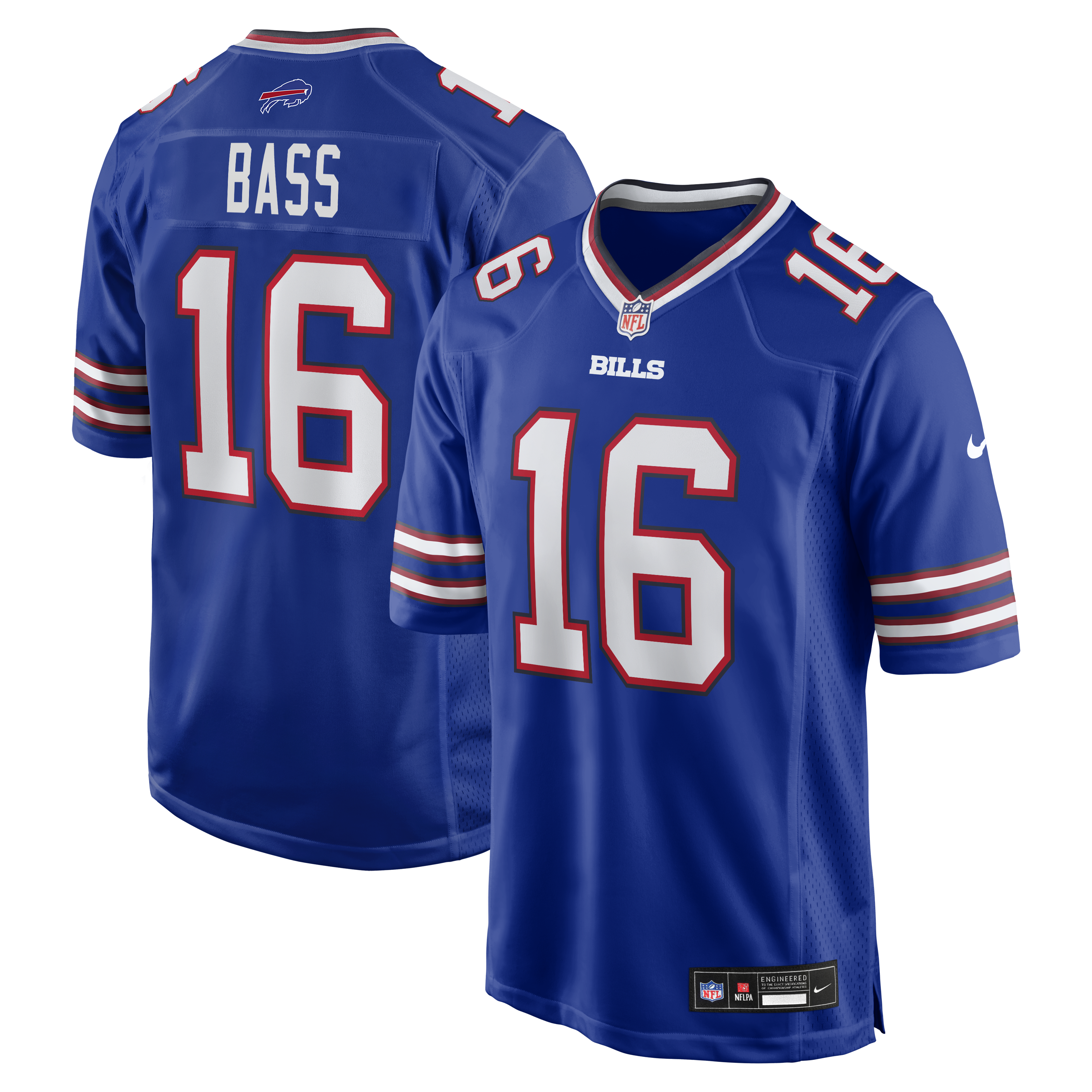 Tyler Bass Buffalo Bills Team Game Jersey - Royal