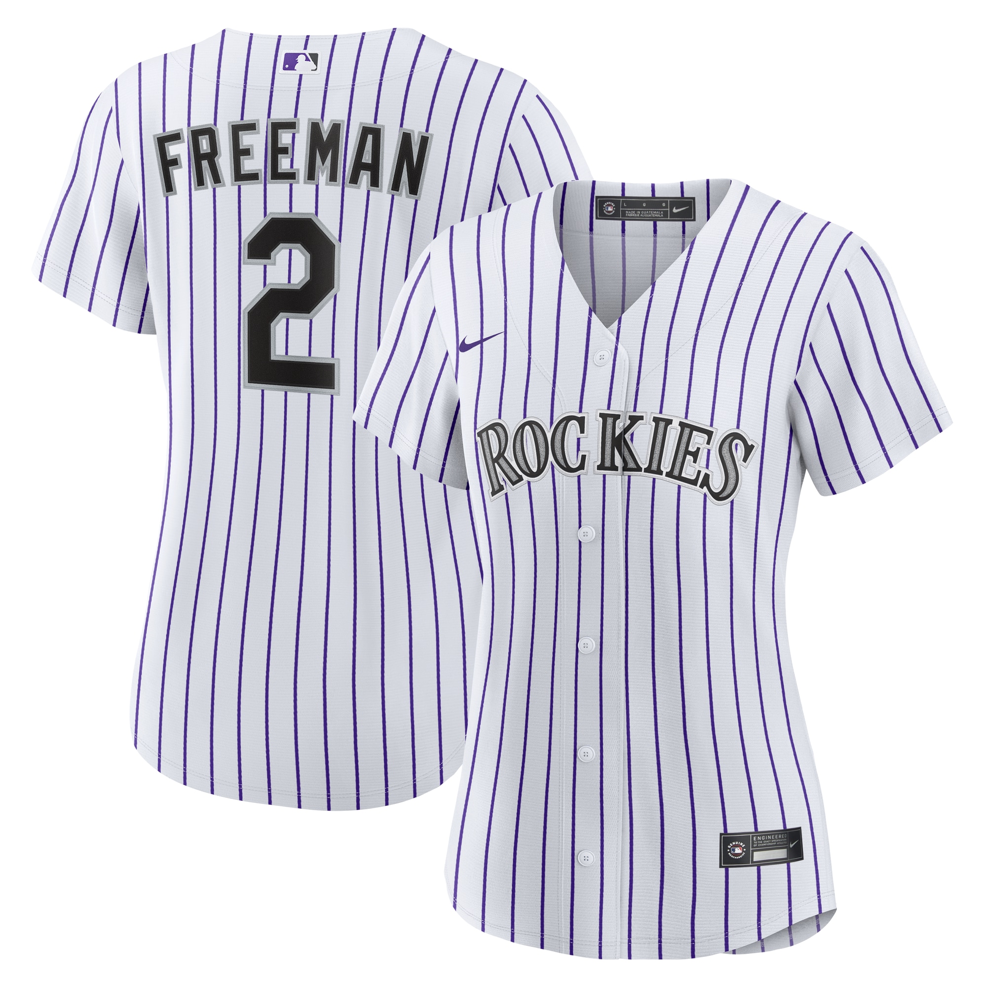 Tyler Freeman Colorado Rockies Women's Home Jersey - White