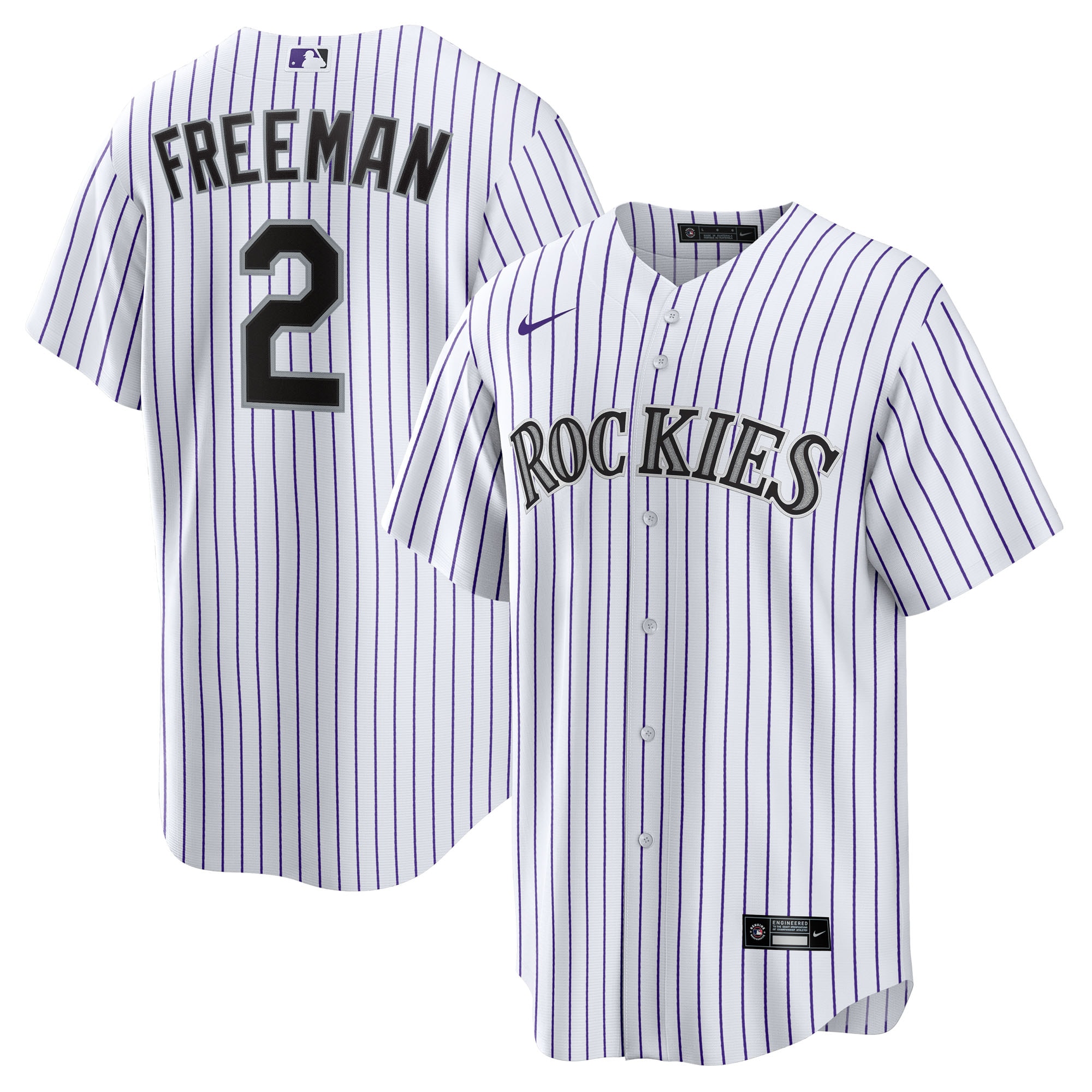 Tyler Freeman Colorado Rockies Youth Home Jersey - White