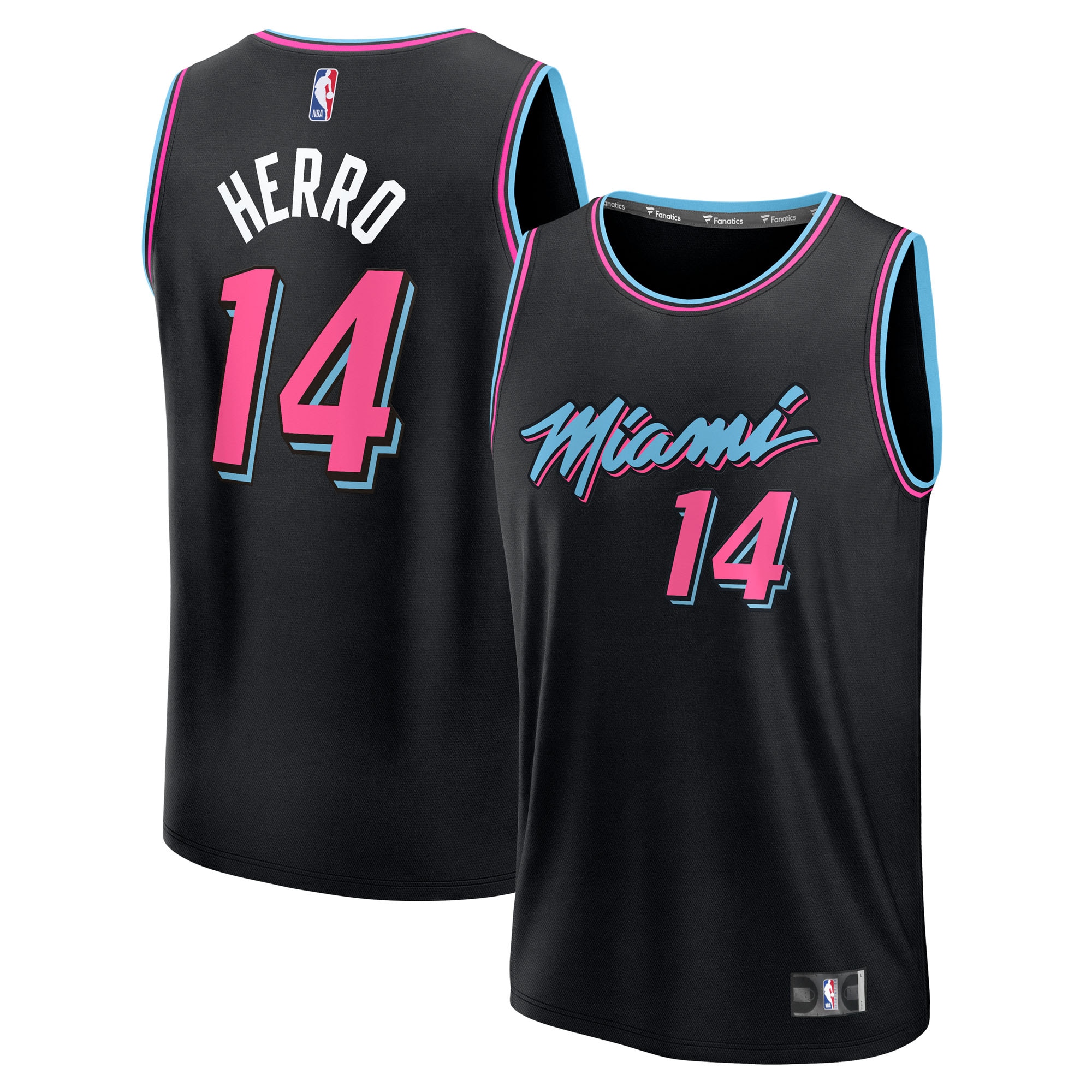 Tyler Herro Miami Heat Fanatics Youth 2025/26 City Edition Fast Break Jersey - Black