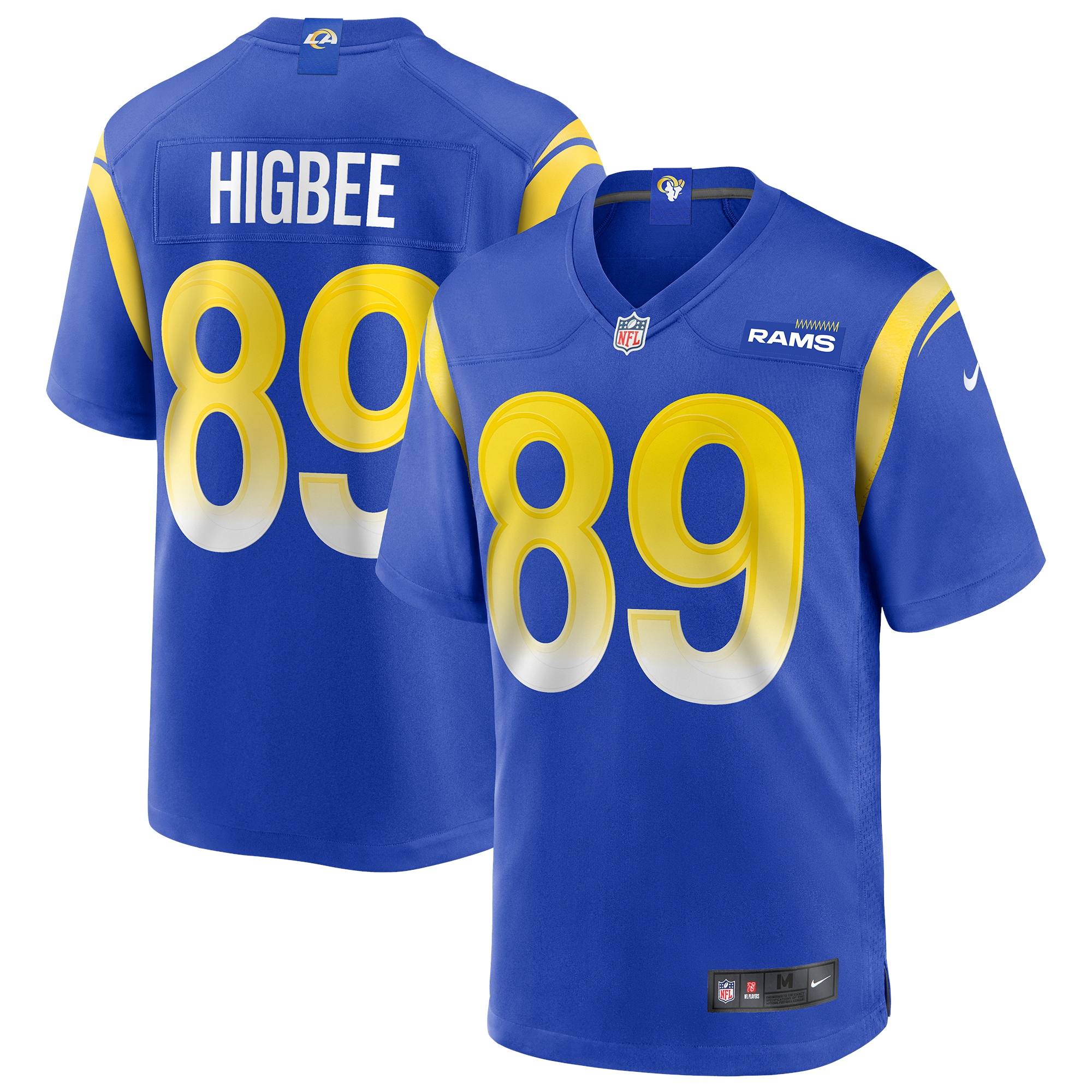 Tyler Higbee Los Angeles Rams Game Player Jersey - Royal