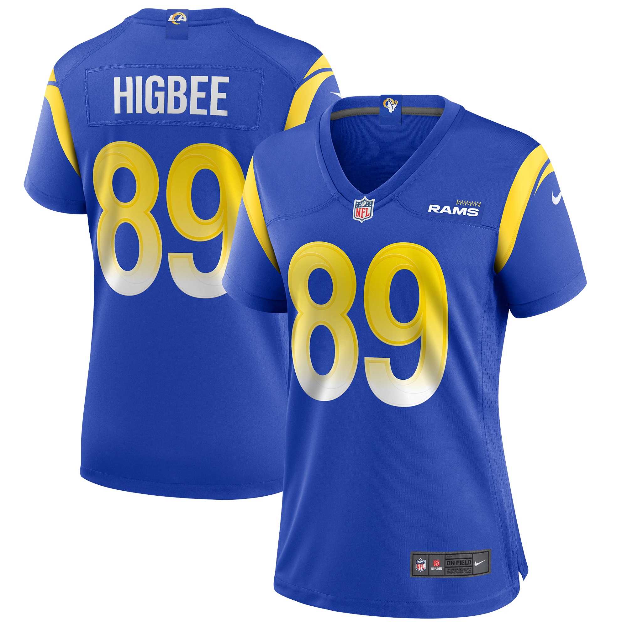 Tyler Higbee Los Angeles Rams Women's Game Player Jersey - Royal