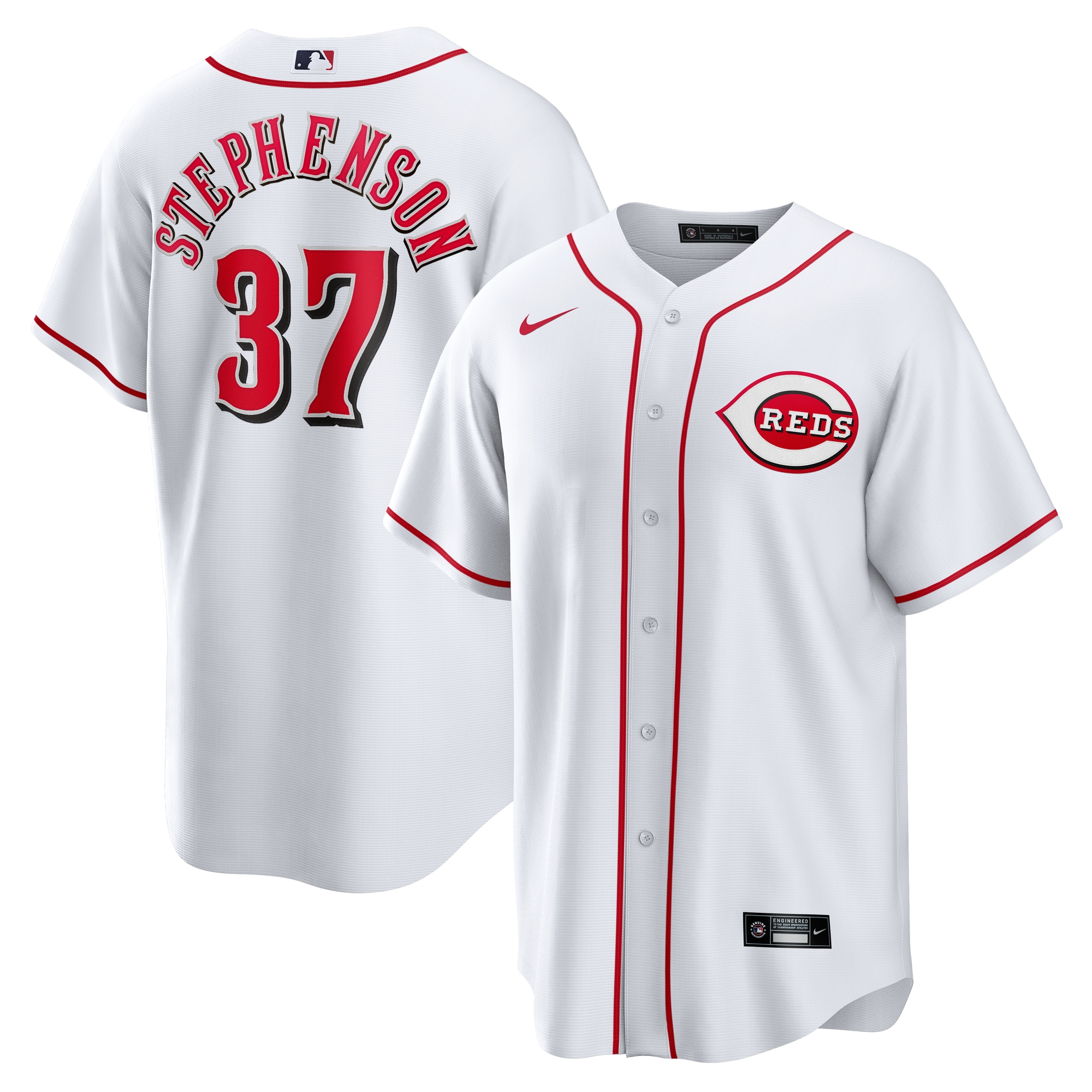 Tyler Stephenson Cincinnati Reds Home Jersey - White