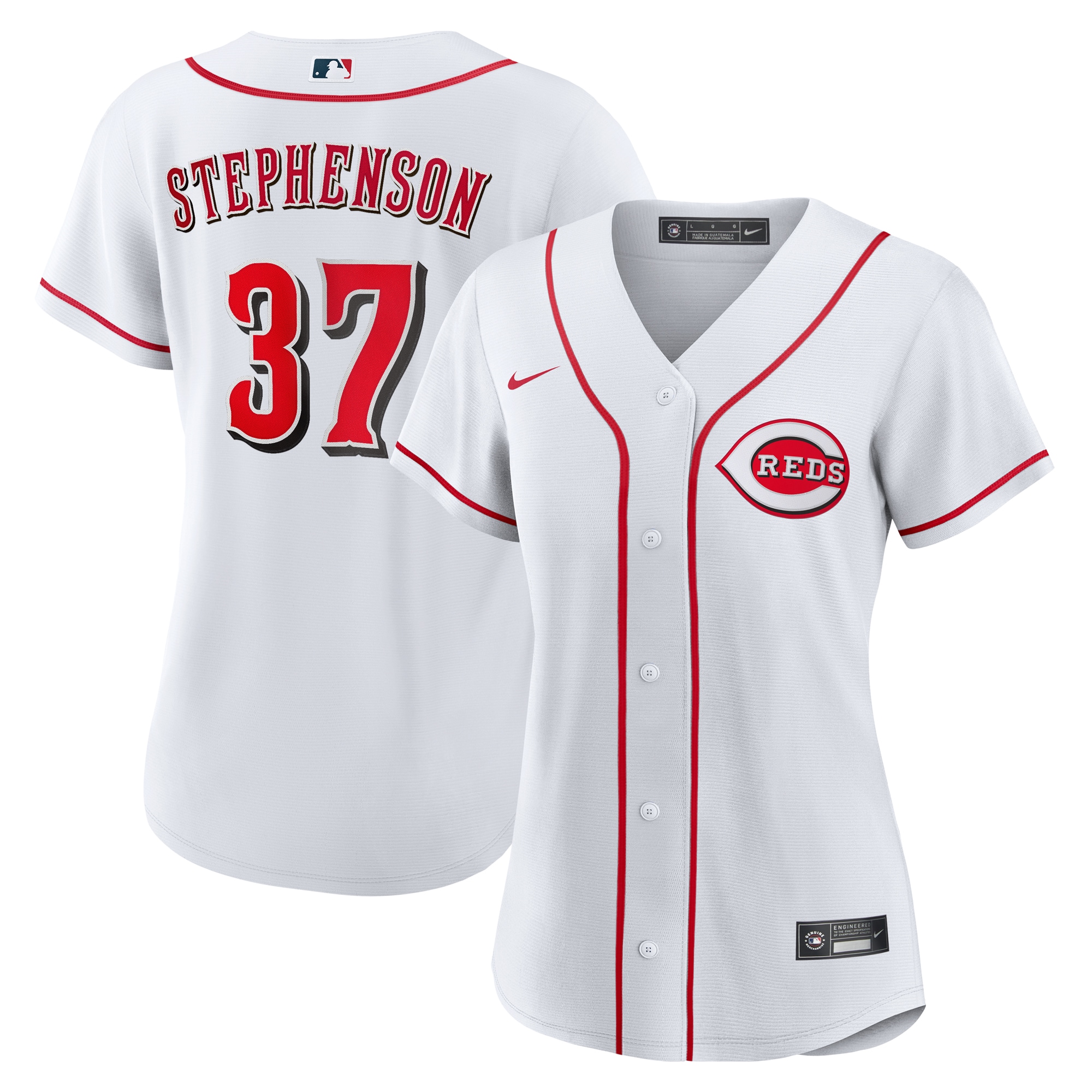 Tyler Stephenson Cincinnati Reds Women's Home Jersey - White