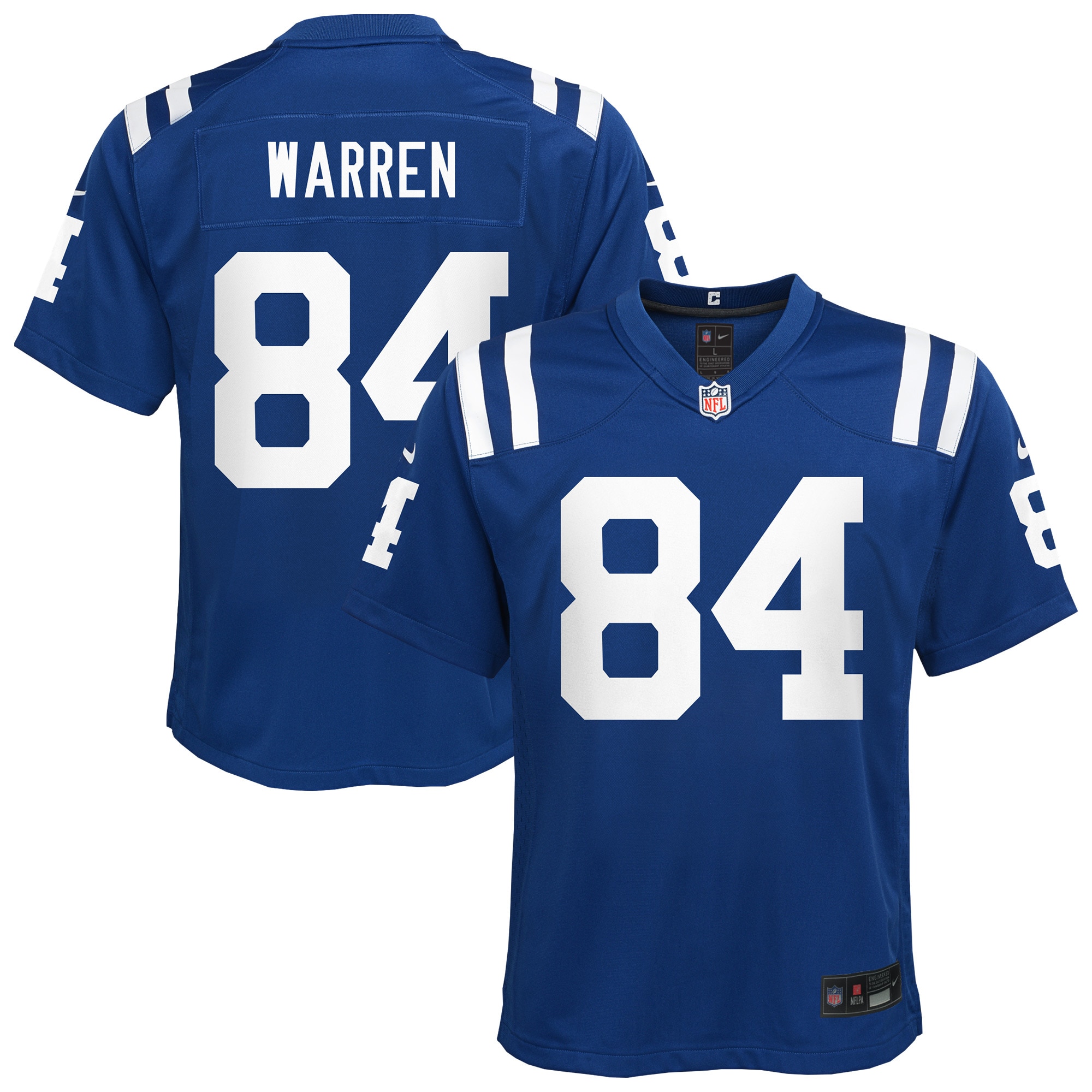 Tyler Warren Indianapolis Colts Youth Team Game Jersey - Royal