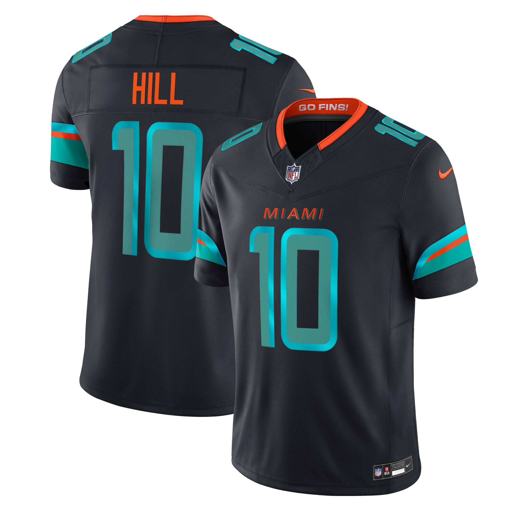 Tyreek Hill Miami Dolphins 2025 Rivalries Collection Limited Jersey - Pitch Blue
