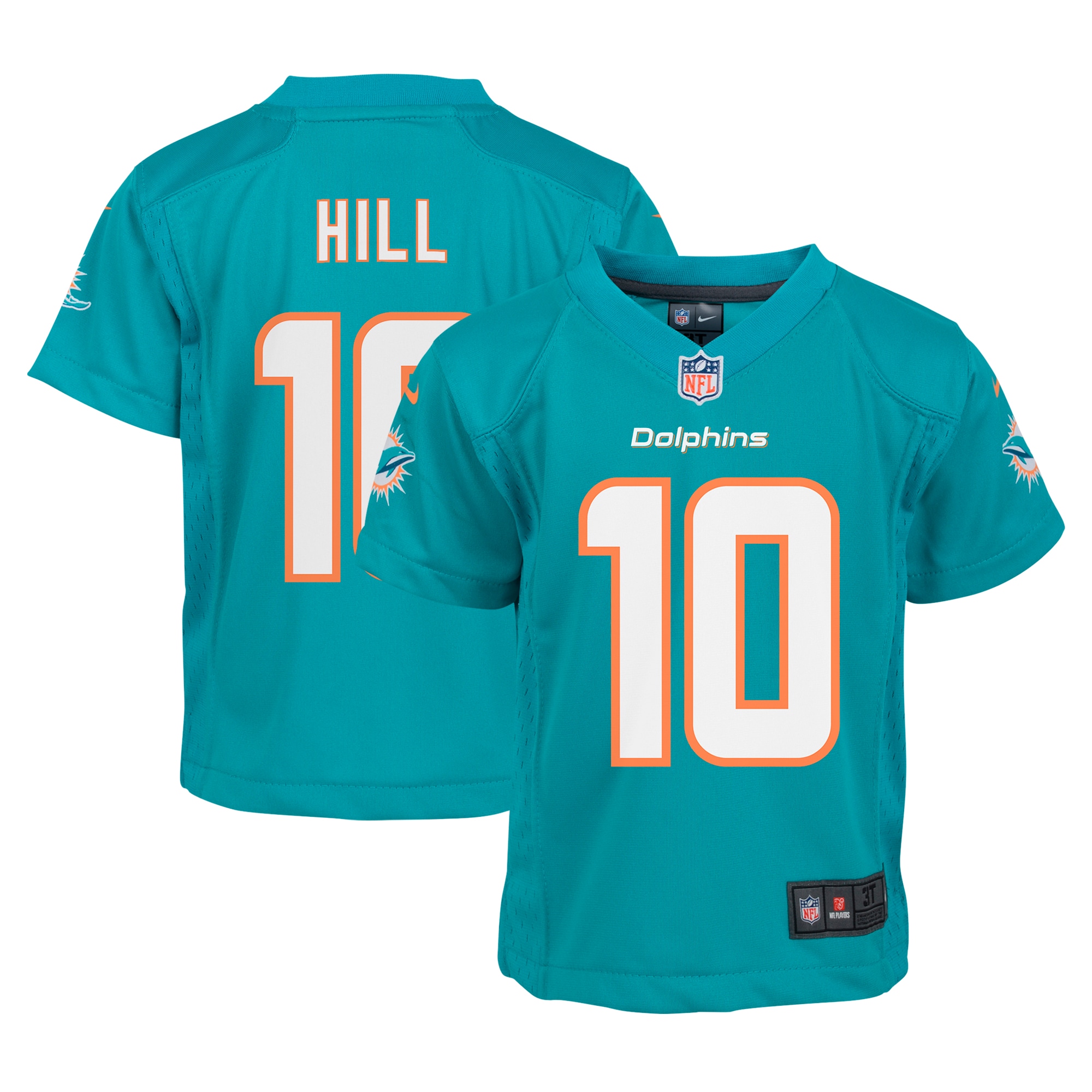 Tyreek Hill Miami Dolphins Infant Team Player Game Jersey - Aqua