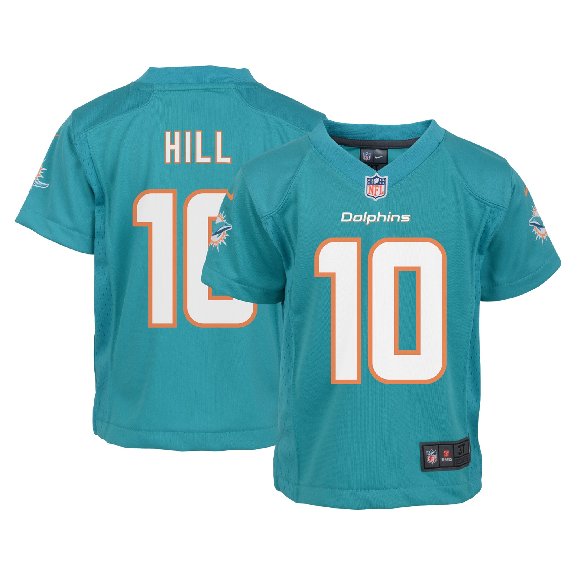 Tyreek Hill Miami Dolphins Toddler Game Jersey - Aqua