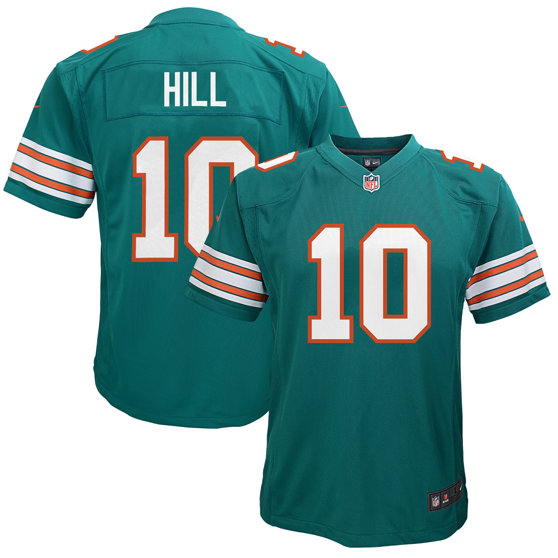 Tyreek Hill Miami Dolphins Youth Game Jersey - Aqua