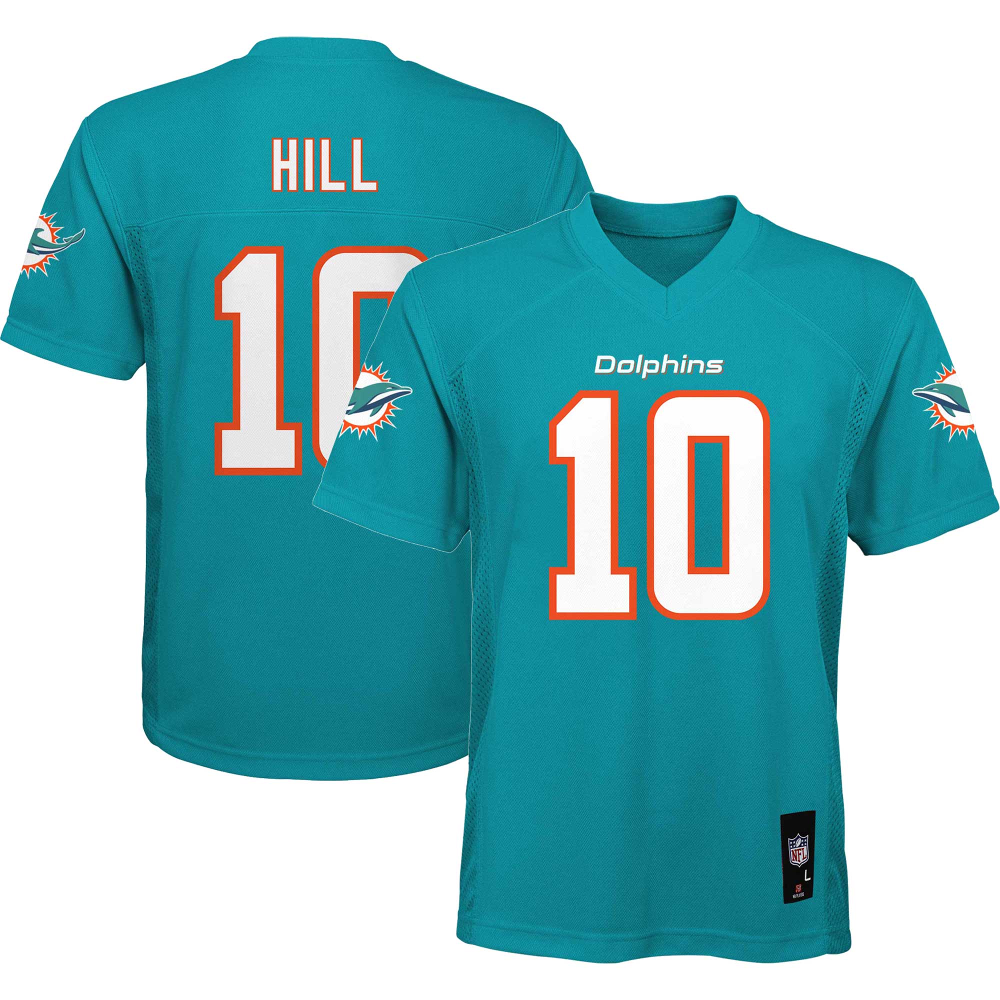 Tyreek Hill Miami Dolphins Youth Player Jersey - Aqua