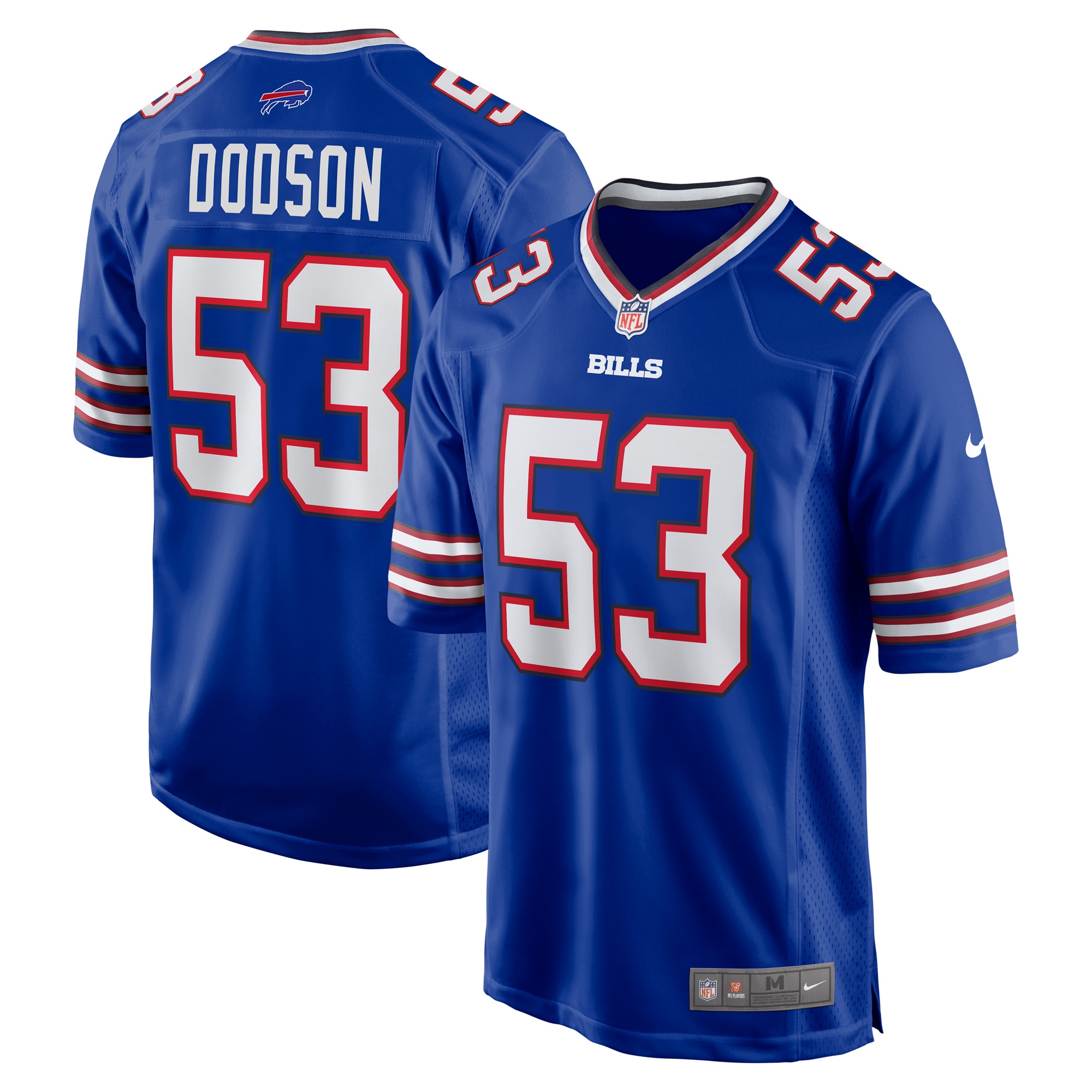 Tyrel Dodson Buffalo Bills Game Player Jersey - Royal