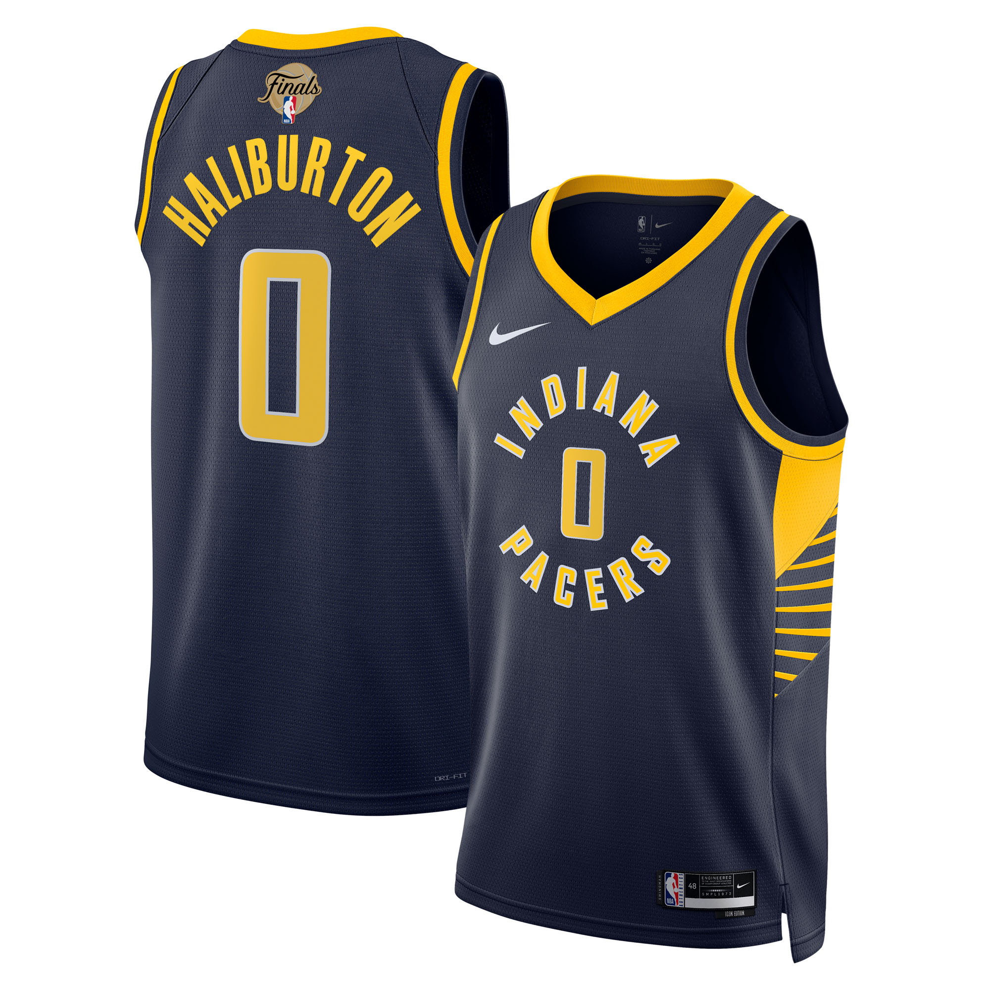 Tyrese Haliburton Indiana Pacers Unisex 2025 Finals Swingman Jersey - Icon Edition - Navy