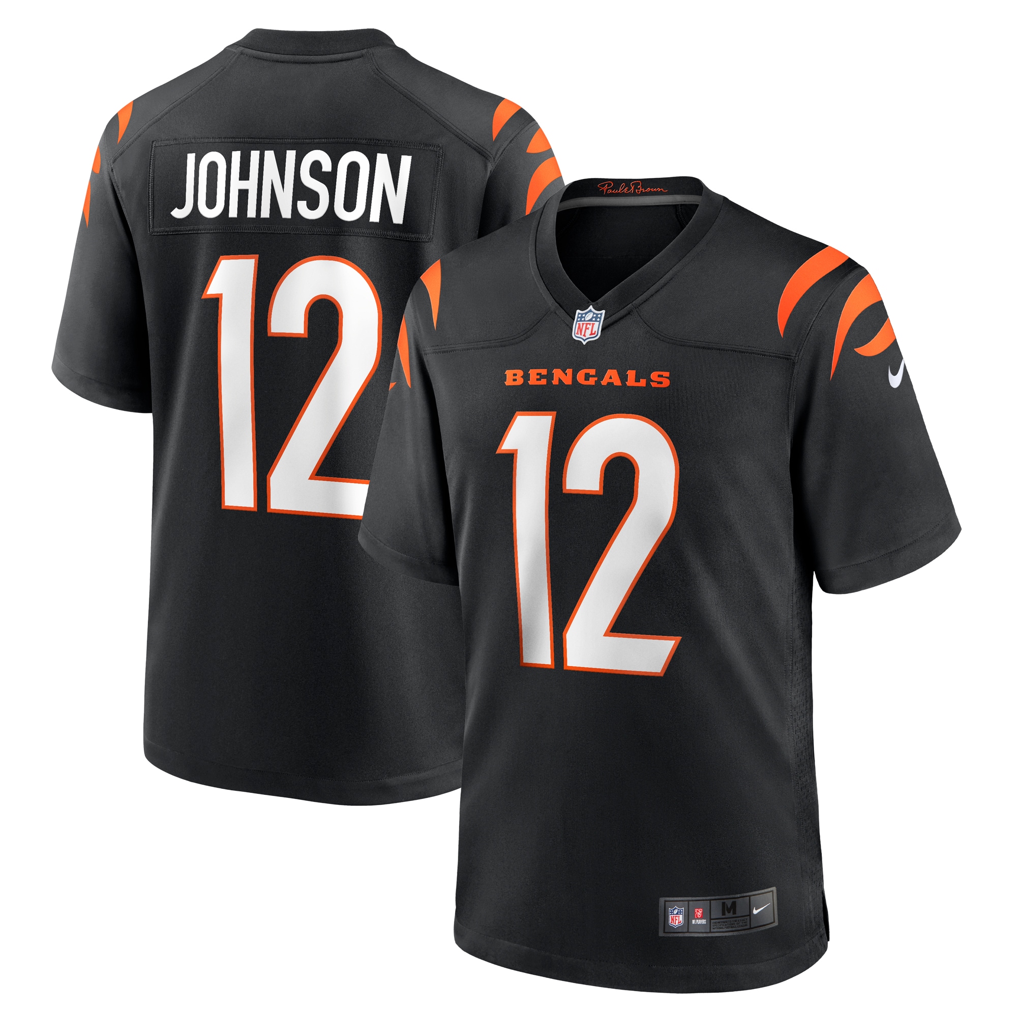 Tyron Johnson Cincinnati Bengals Home Game Player Jersey - Black