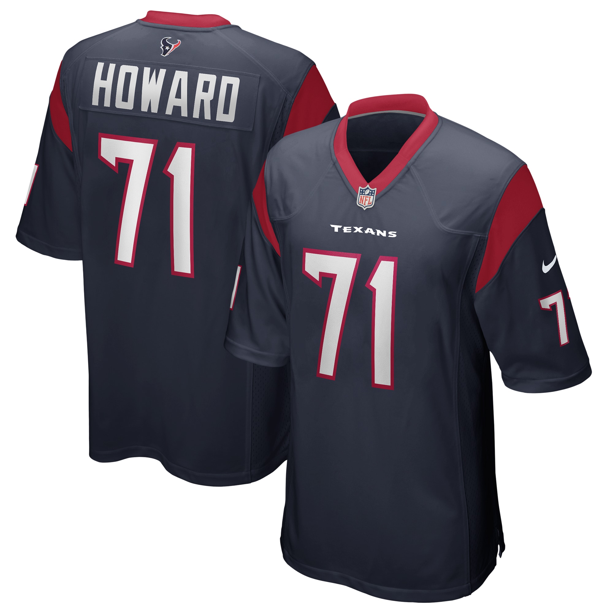 Tytus Howard Houston Texans Game Jersey - Navy